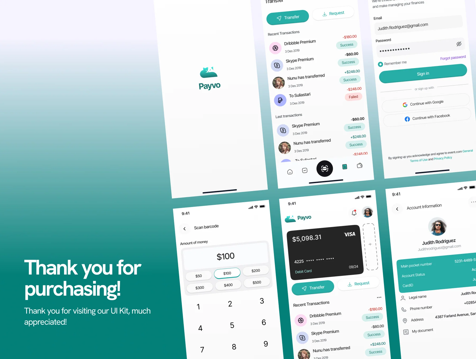 Payvo - Mobile Banking App 7