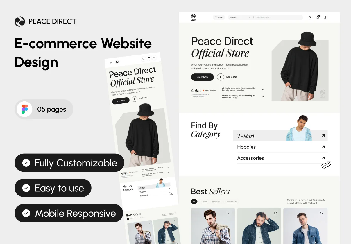 Peace Direct - Fashion Store Website