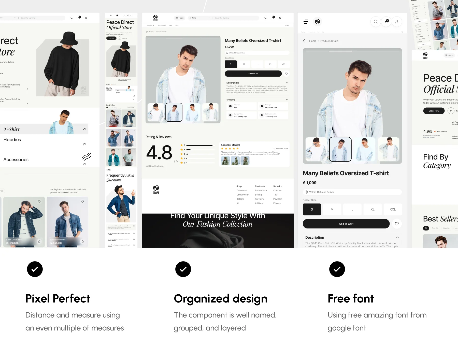 Peace Direct - Fashion Store Website 2