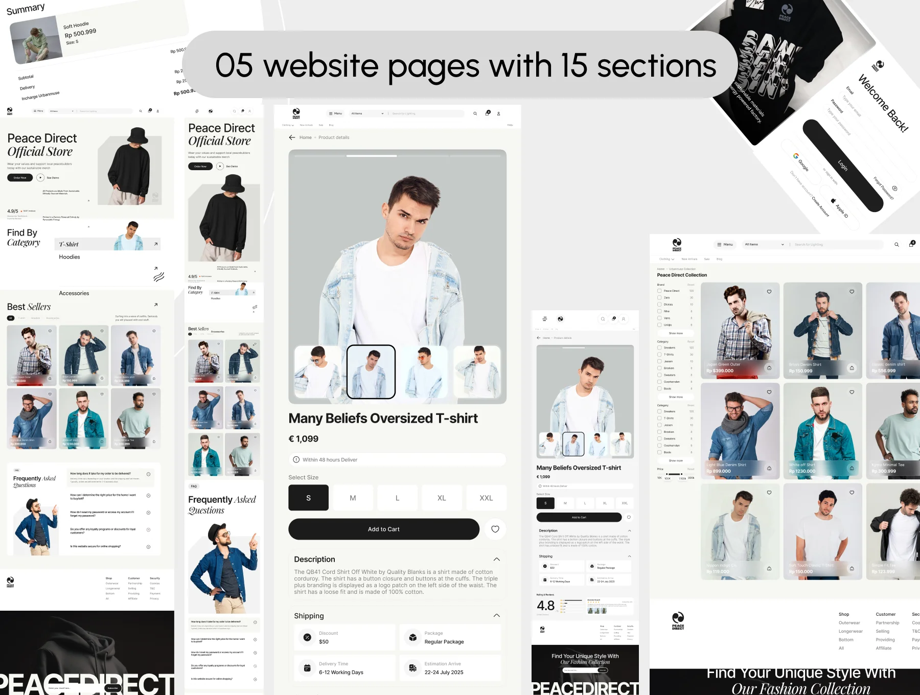 Peace Direct - Fashion Store Website 3