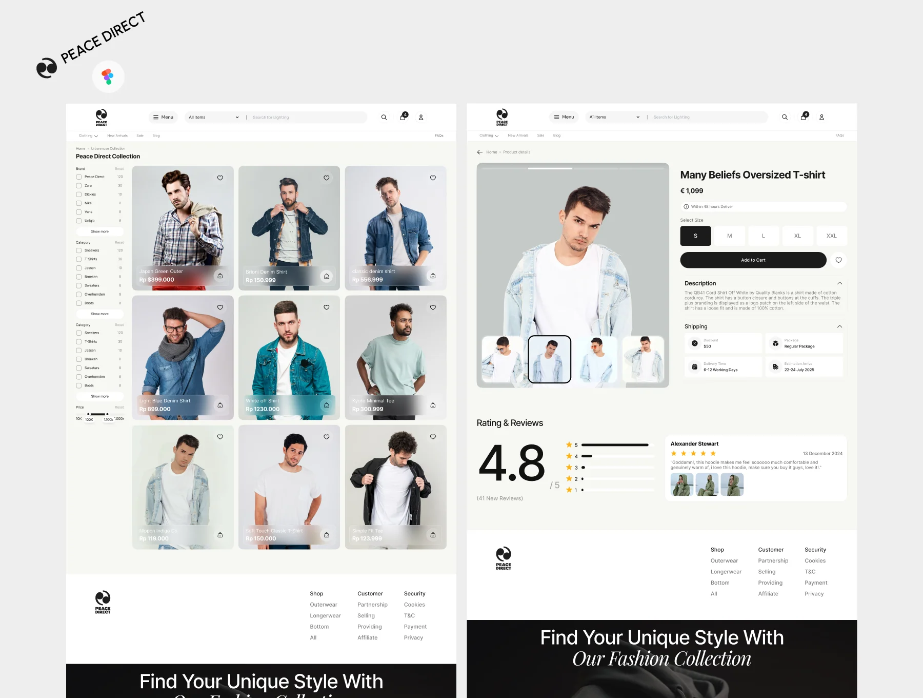 Peace Direct - Fashion Store Website 4