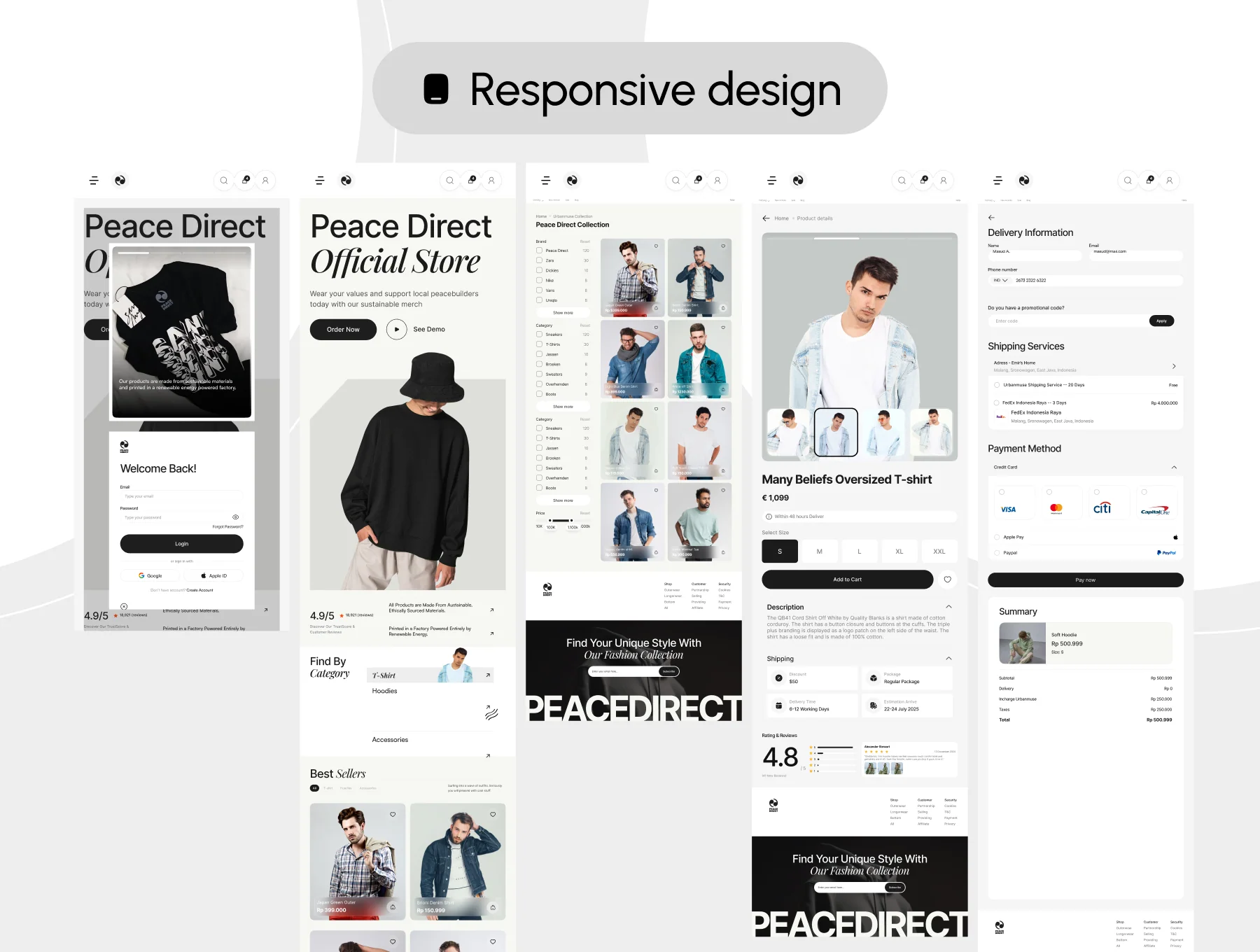 Peace Direct - Fashion Store Website 5