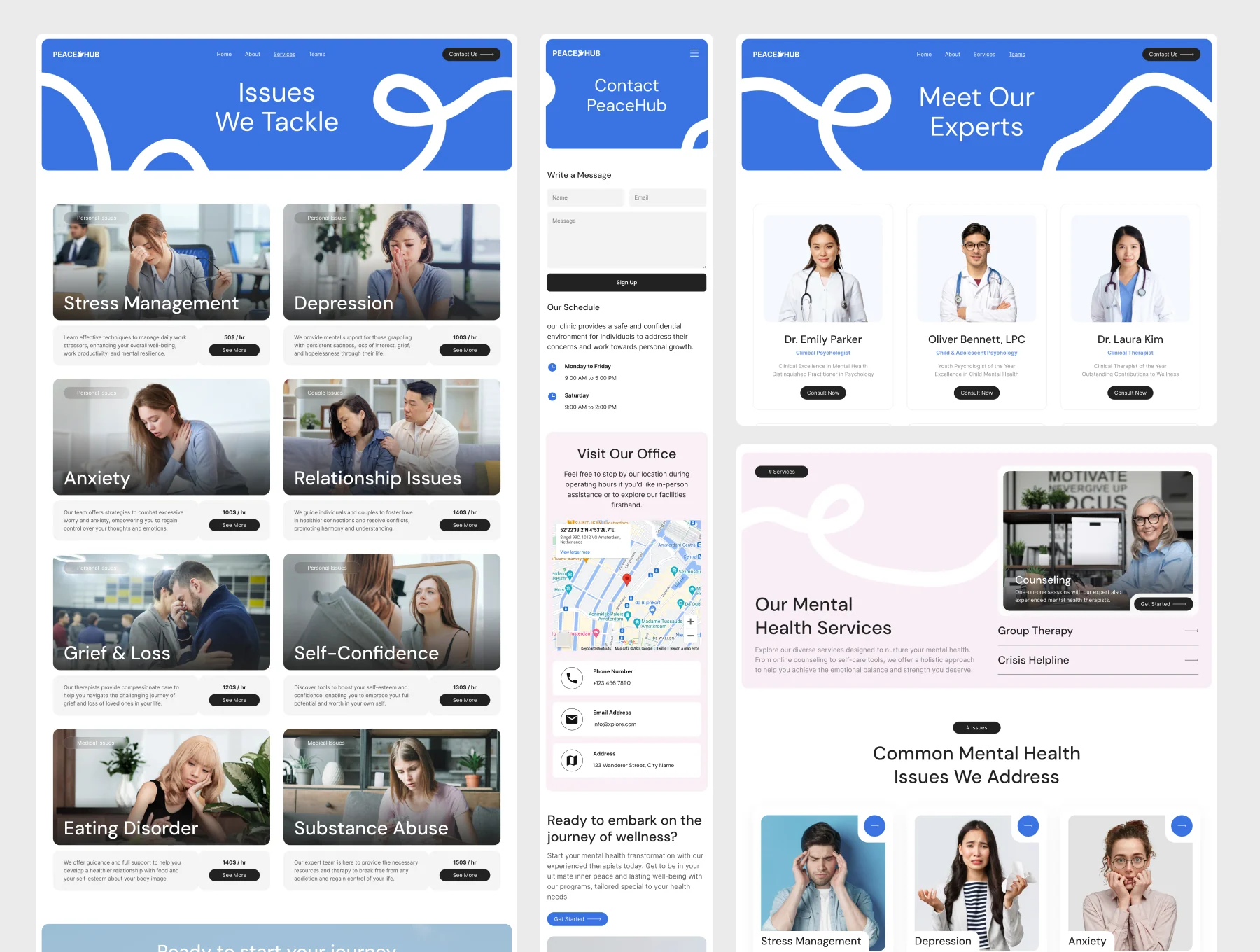 PeaceHub - Mental Health Therapy Framer Template 2