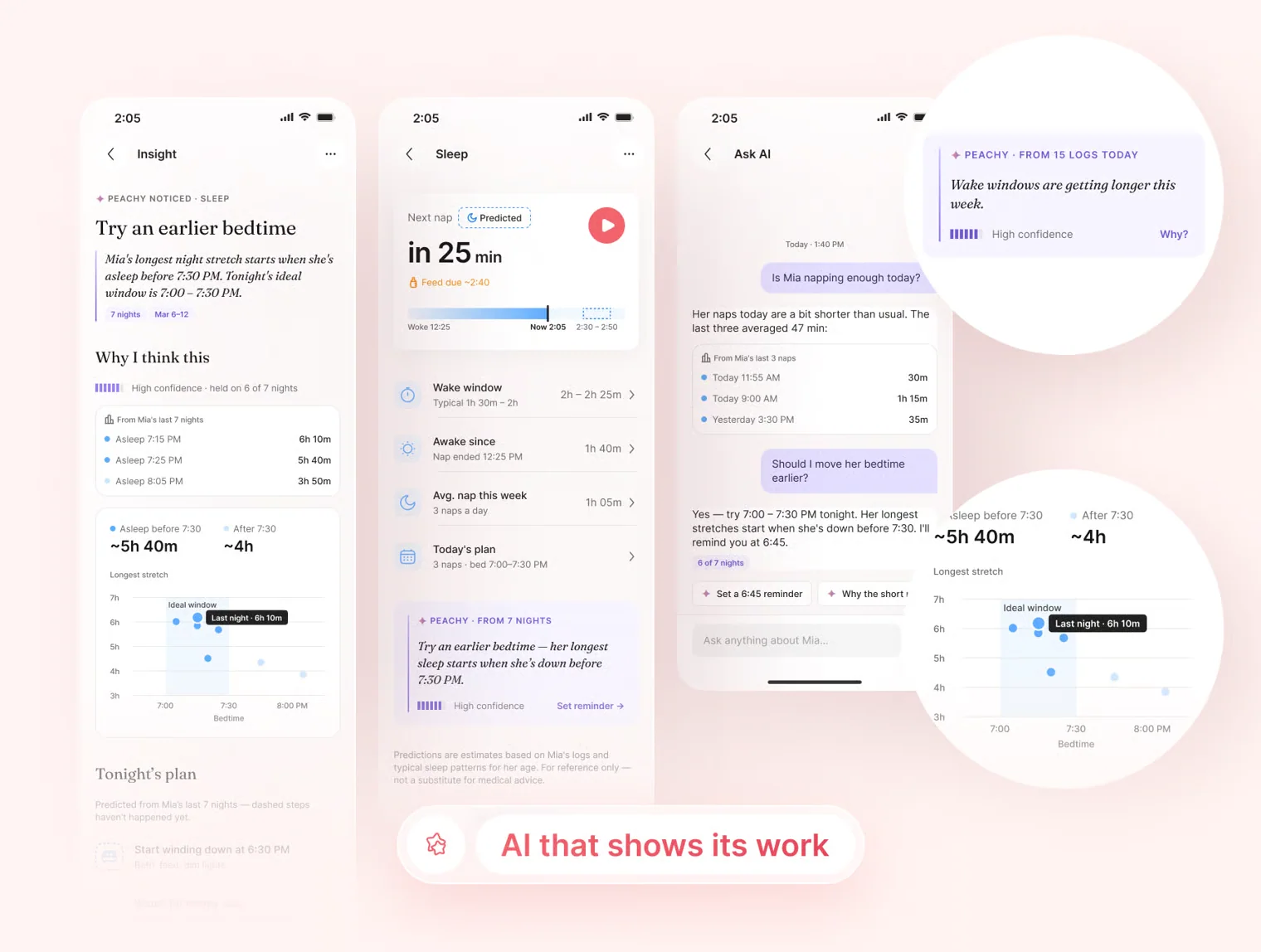 Peachy — AI Baby Tracker iOS UI Kit 6
