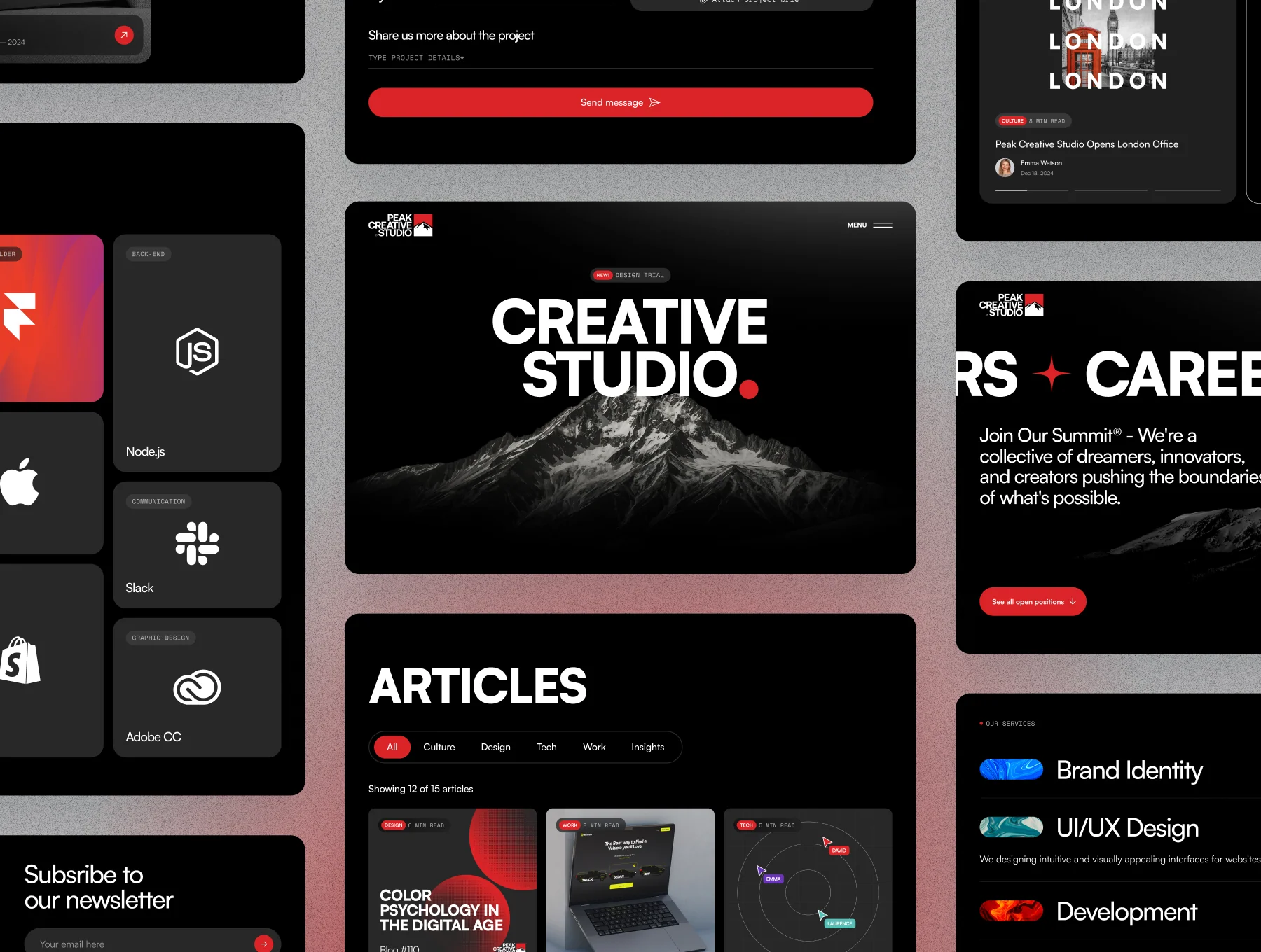 Peak Studio - Bold Creative Agency Framer Template 3