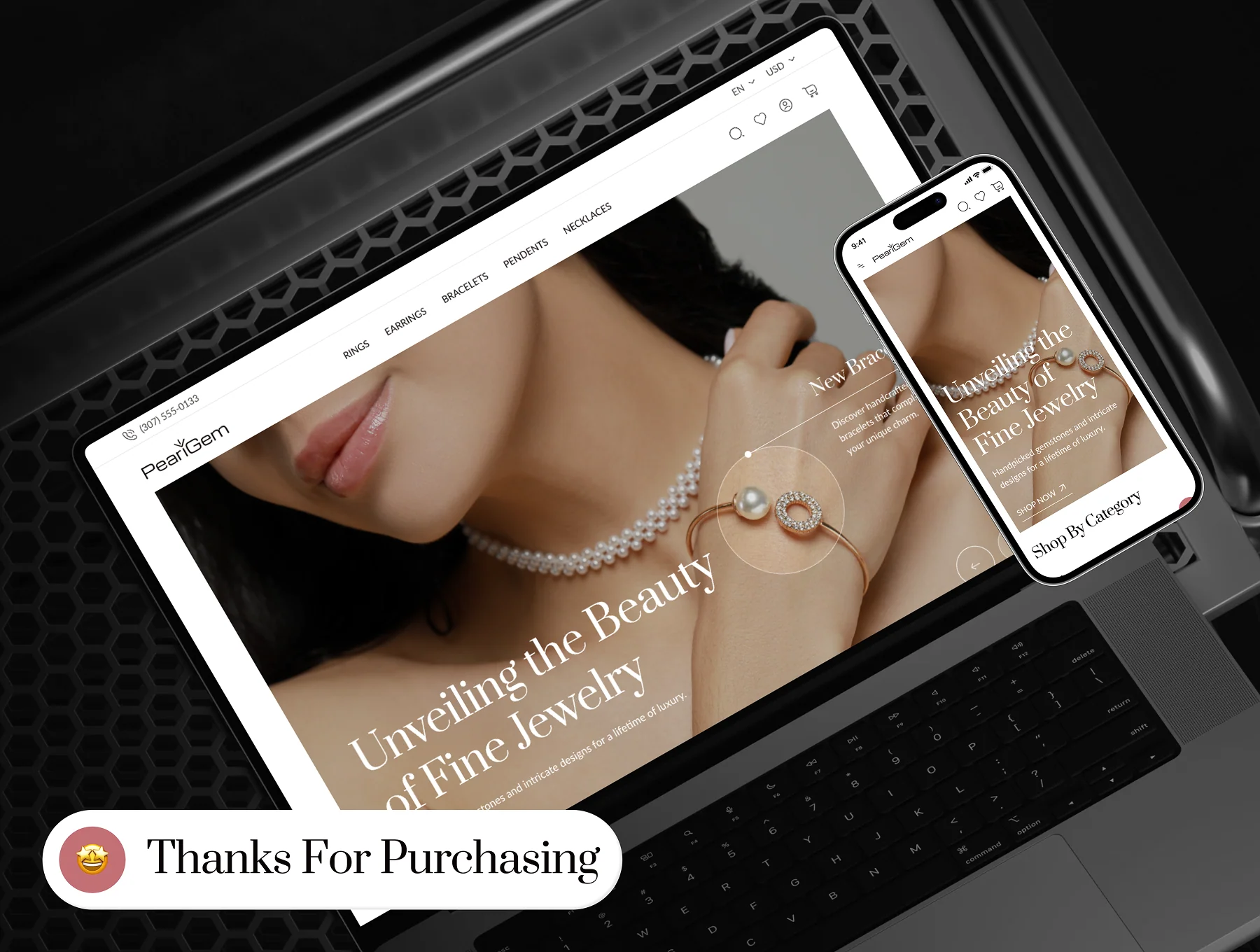 PearlGem - Jewelry Ecommerce Website Framer Template 10
