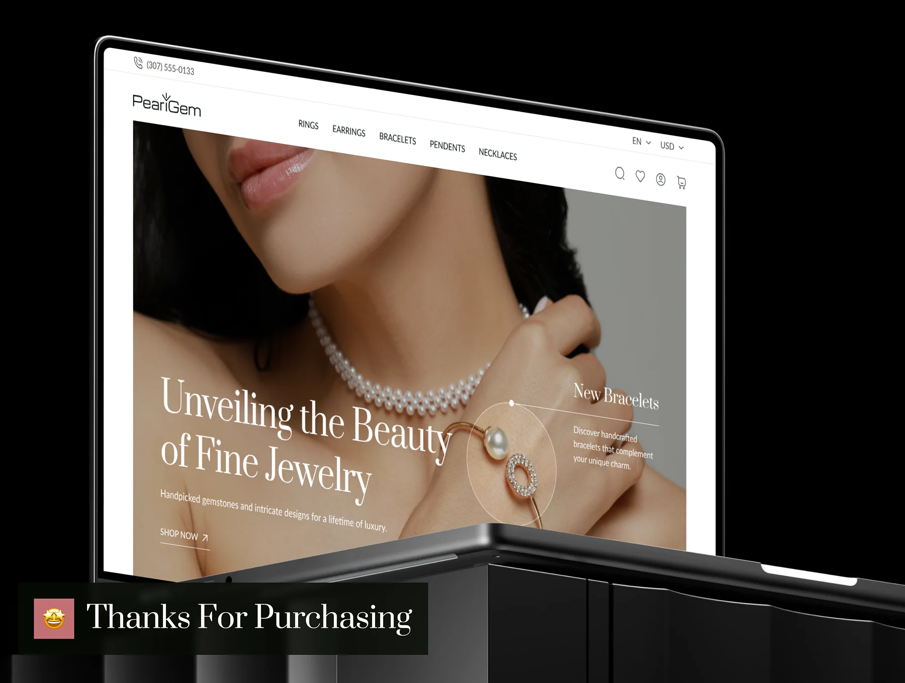 PearlGem - Jewelry Ecommerce Website UI Kit 10