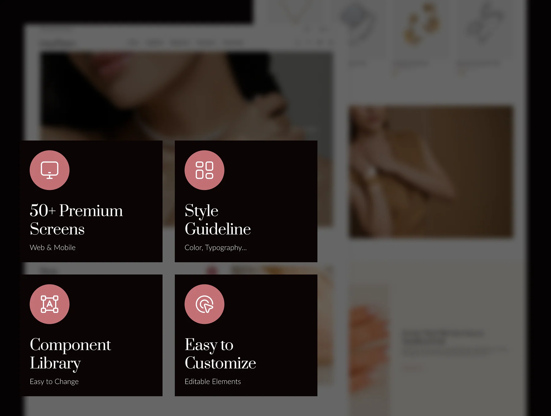 PearlGem - Jewelry Ecommerce Website UI Kit 2