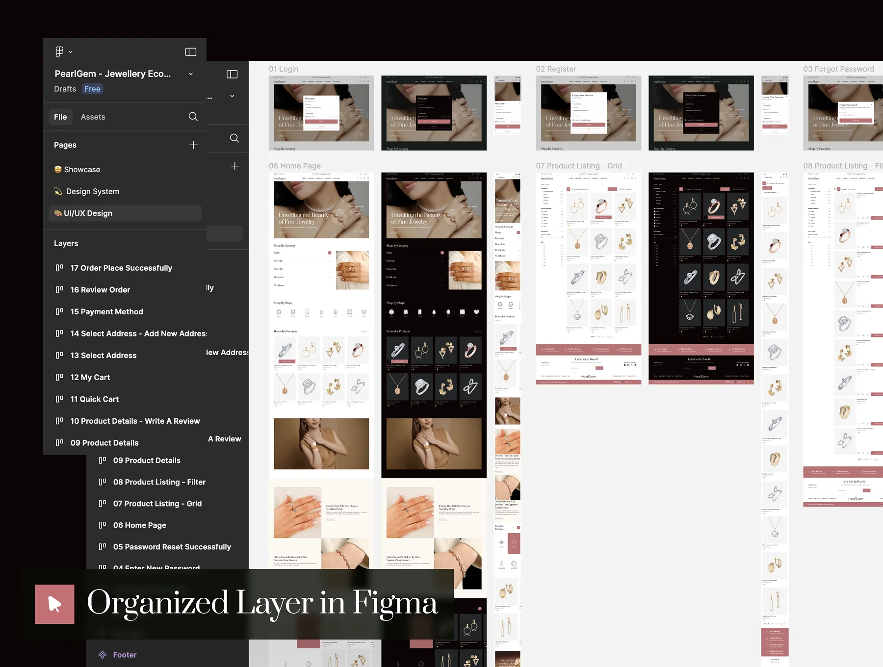 PearlGem - Jewelry Ecommerce Website UI Kit 4