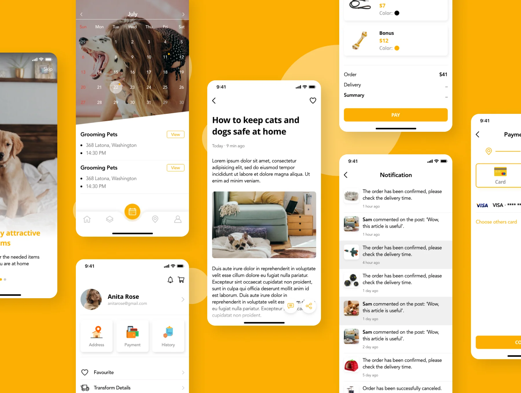 Pedoz - Pet Service App UI Kit 6