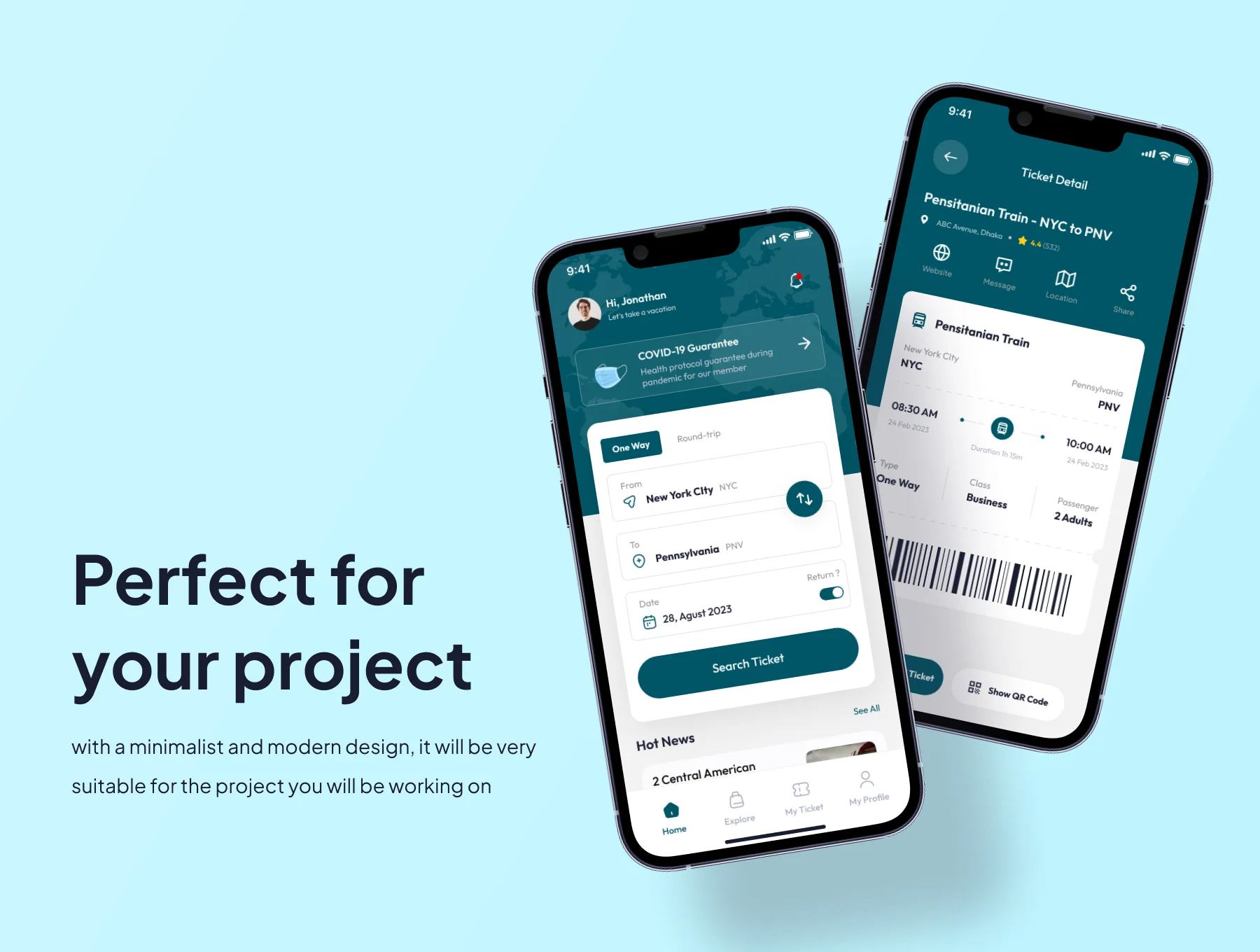 Pegitrain - Train Booking Ticket App Ui Kits 3
