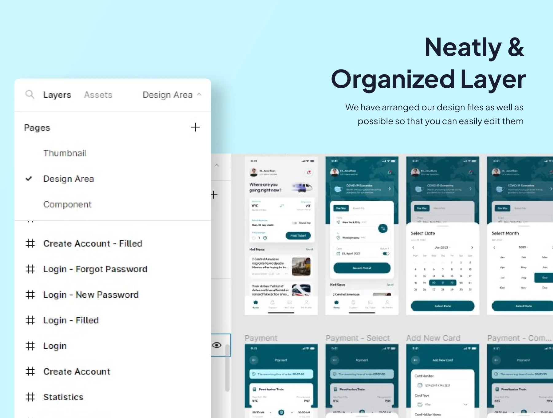 Pegitrain - Train Booking Ticket App Ui Kits 4