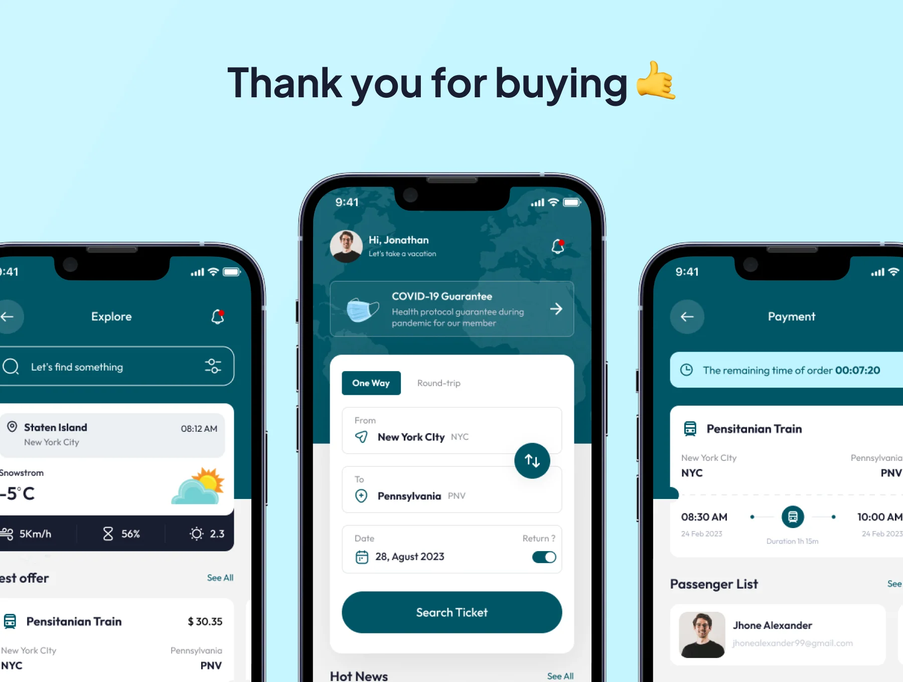 Pegitrain - Train Booking Ticket App Ui Kits 6