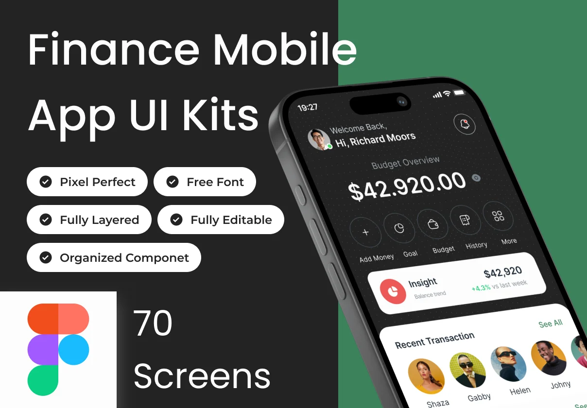 Penny - Finance Mobile App Ui Kits