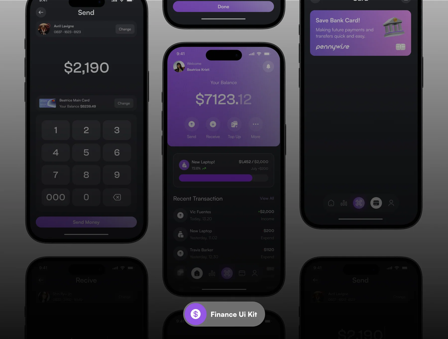 Pennywise - Finance App UI KIT 5