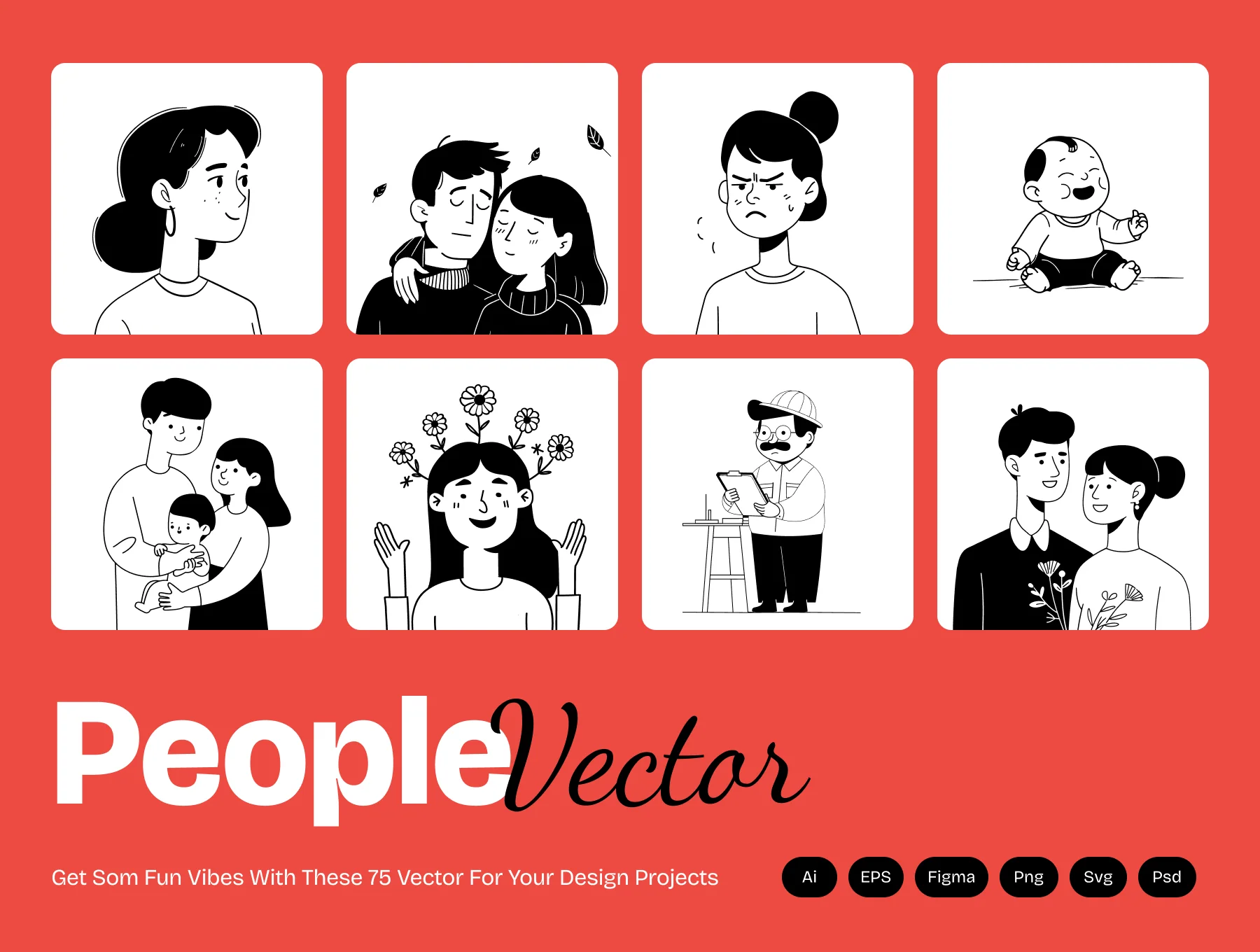 Characters & Conversations - People & Lifestyle Vector Collection