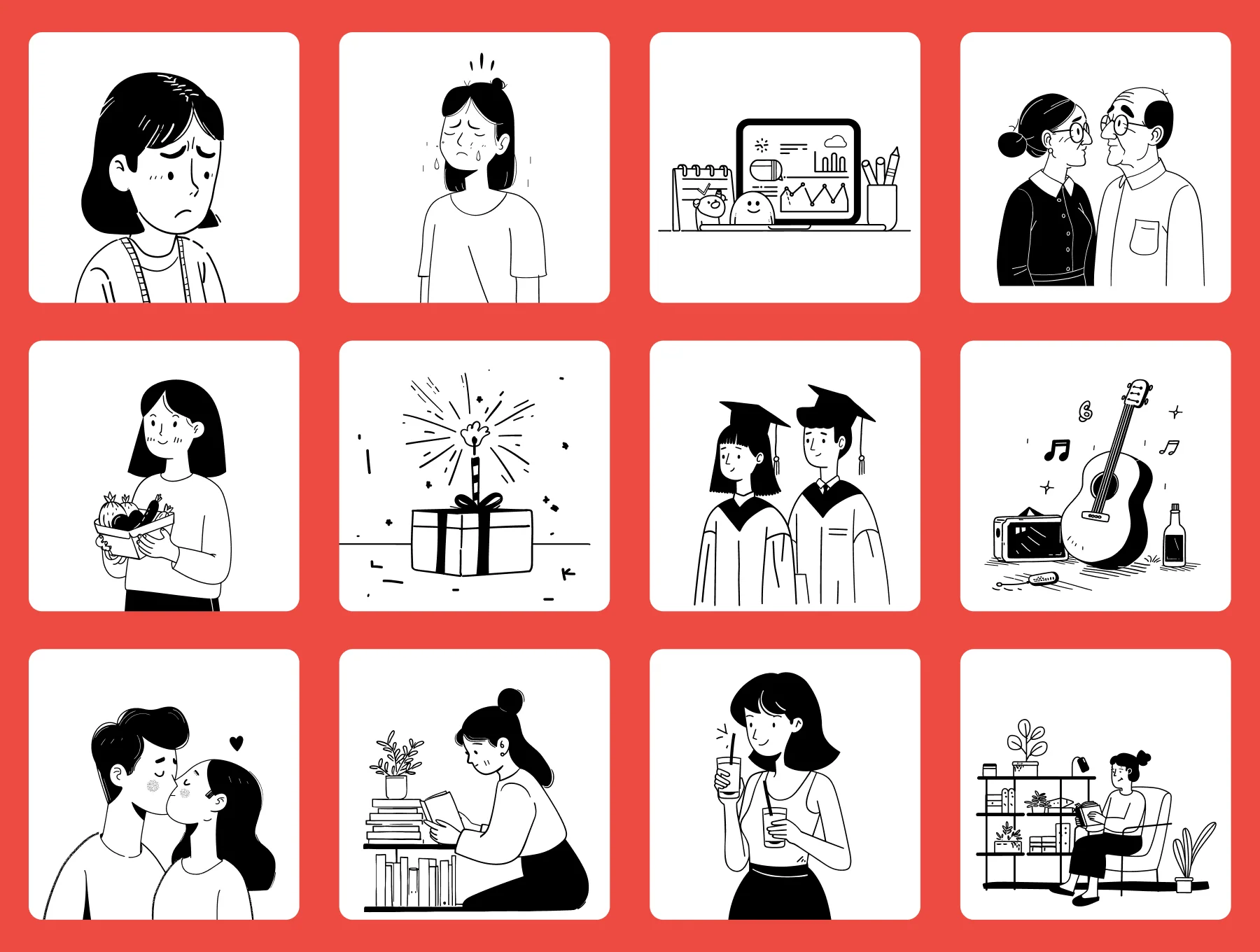 Characters & Conversations - People & Lifestyle Vector Collection 6