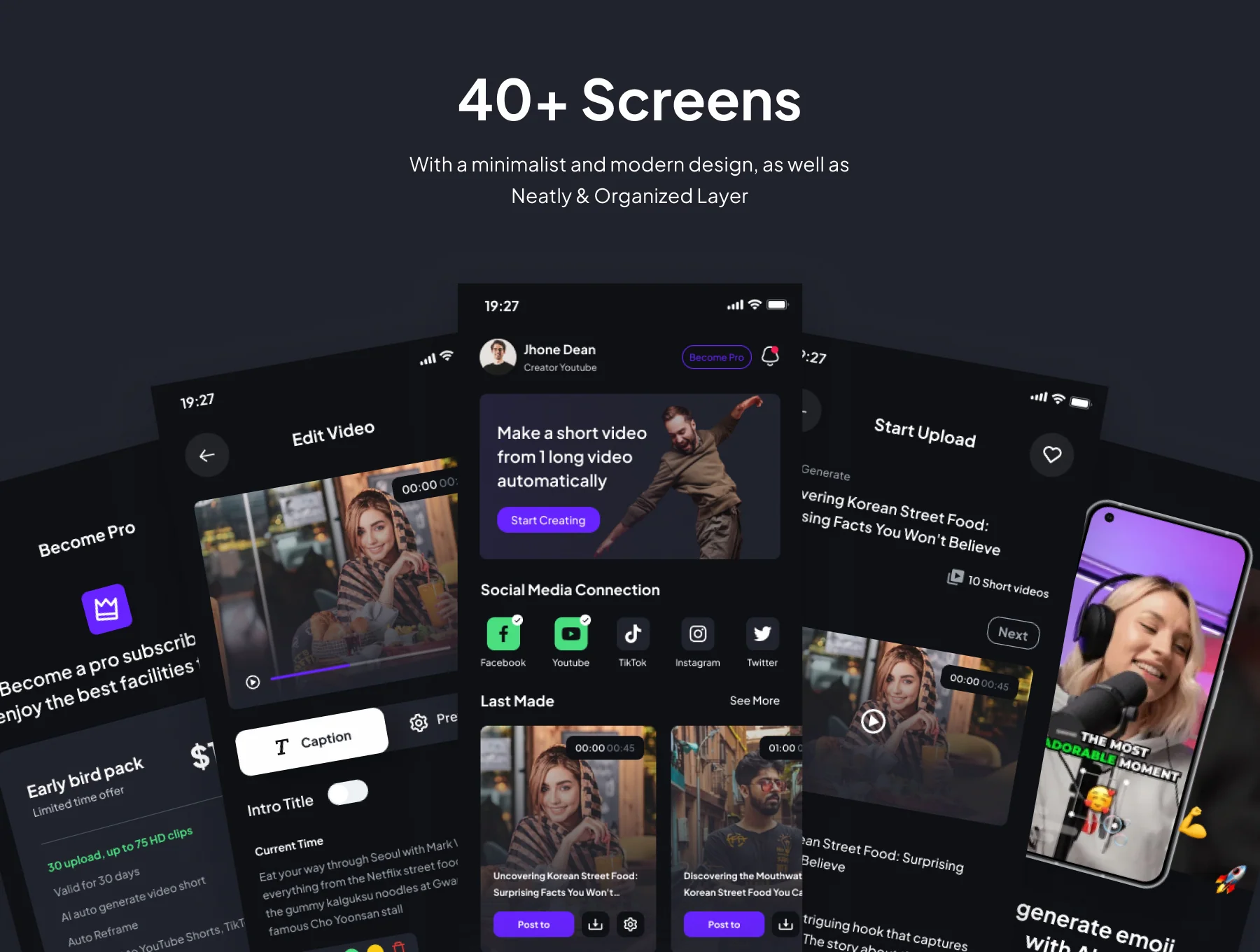 Perfect Clip -  AI Powered Video Generator UI KIts App 4