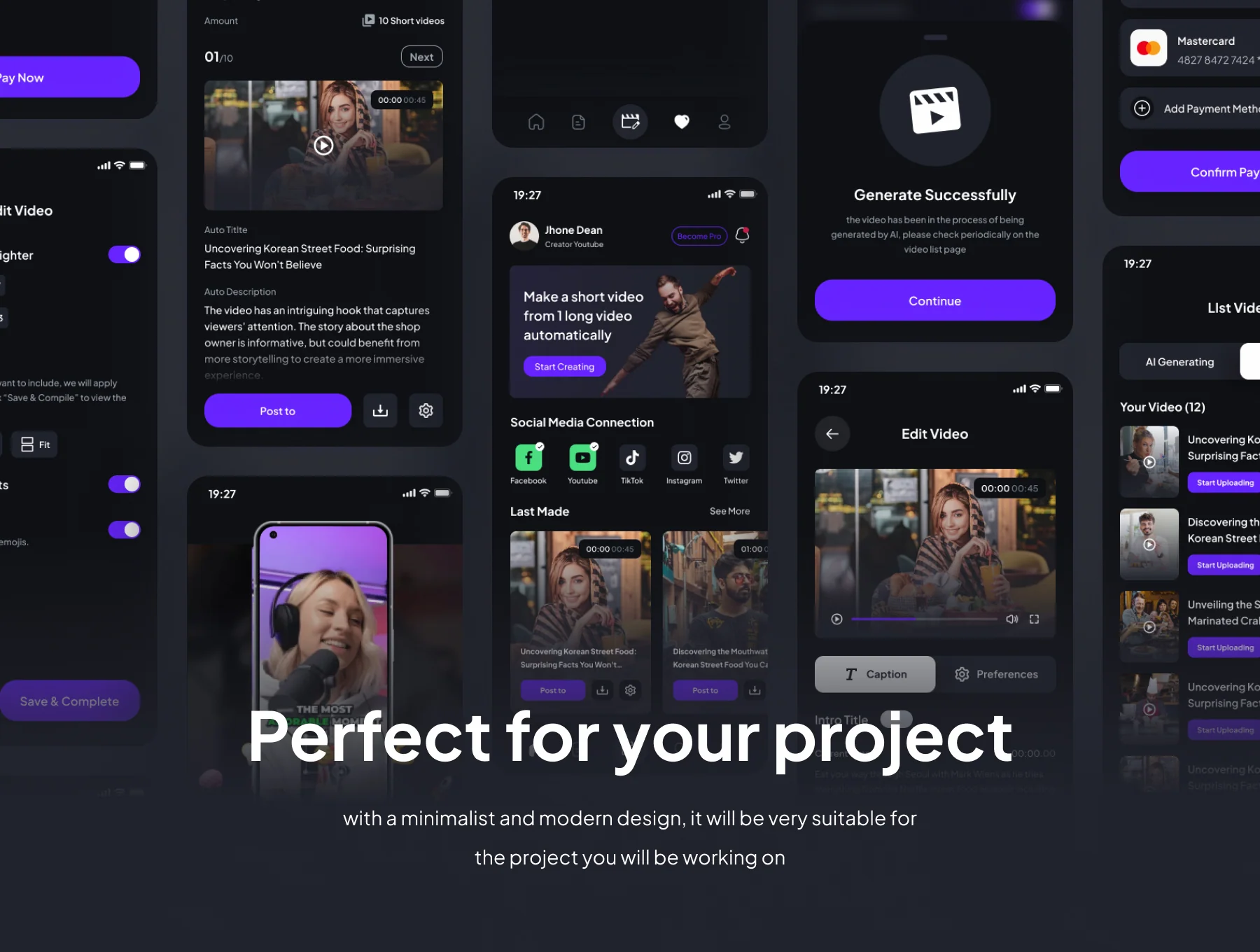 Perfect Clip -  AI Powered Video Generator UI KIts App 5