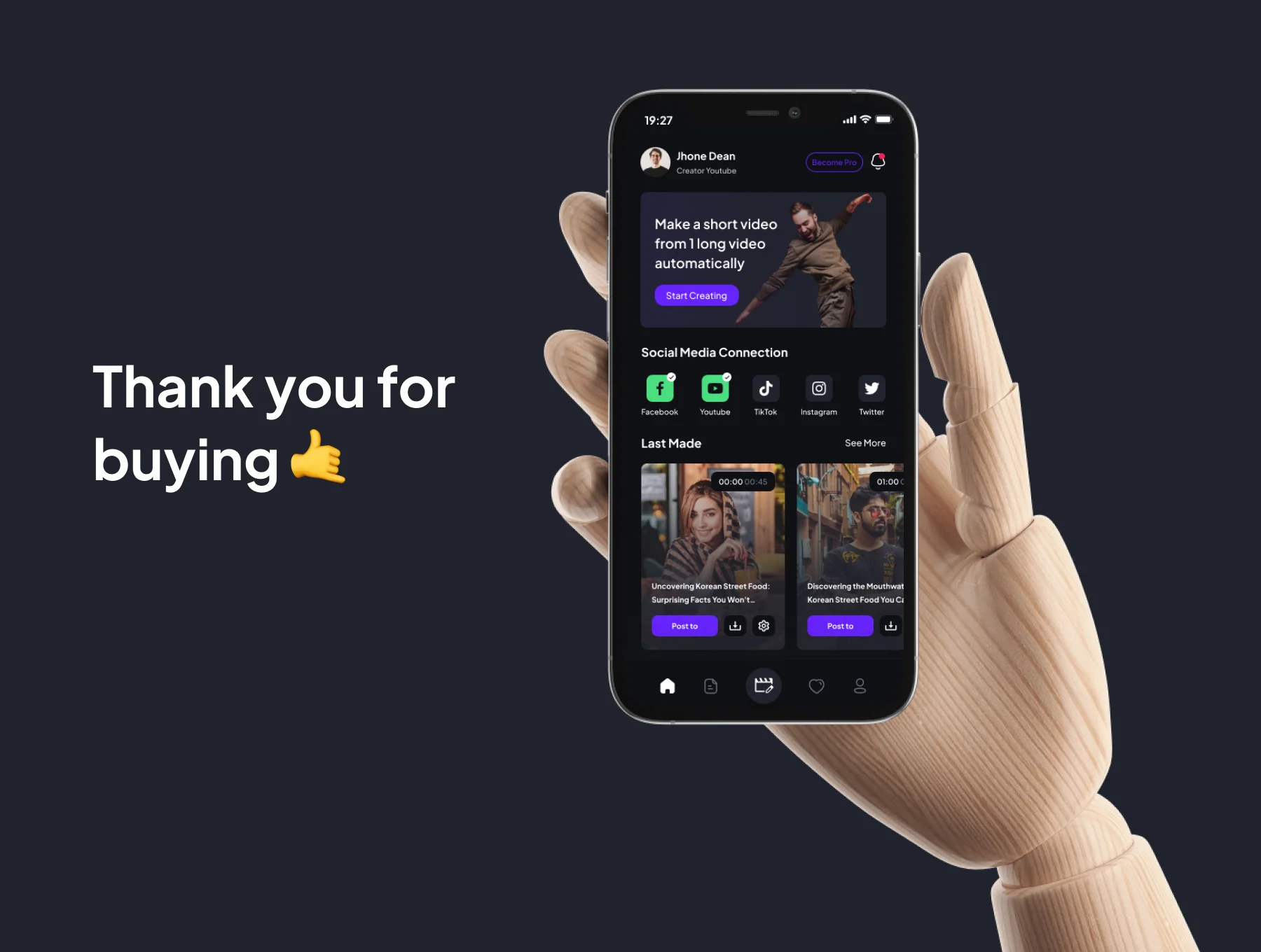 Perfect Clip -  AI Powered Video Generator UI KIts App 6