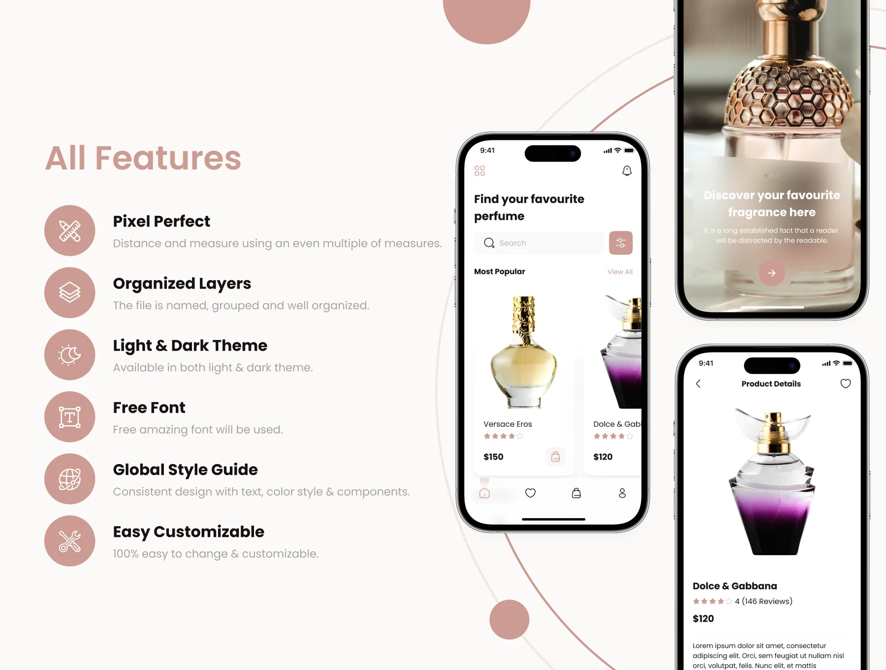 Howenza - Perfume Shop App UI Kit 2
