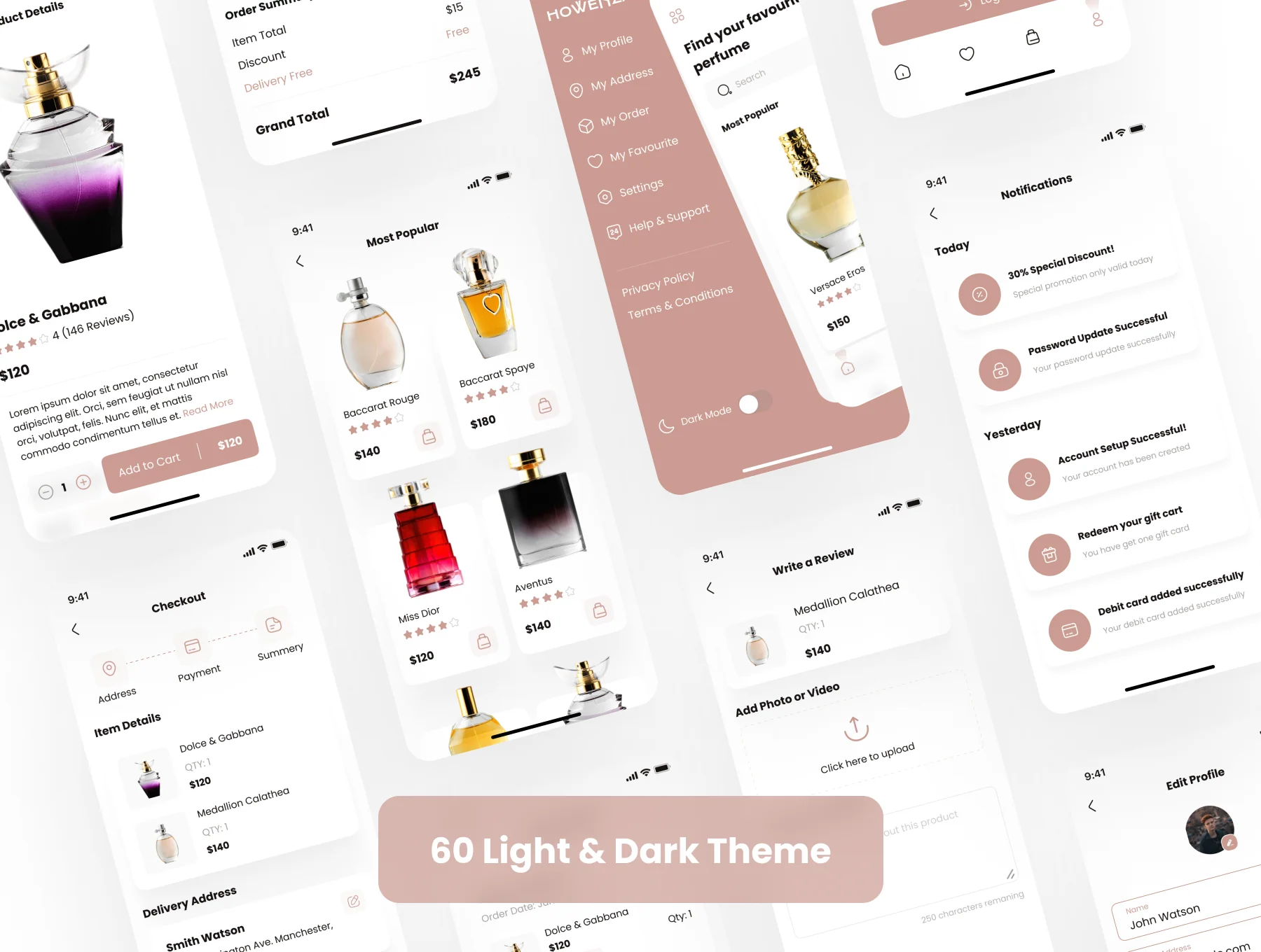 Howenza - Perfume Shop App UI Kit 6