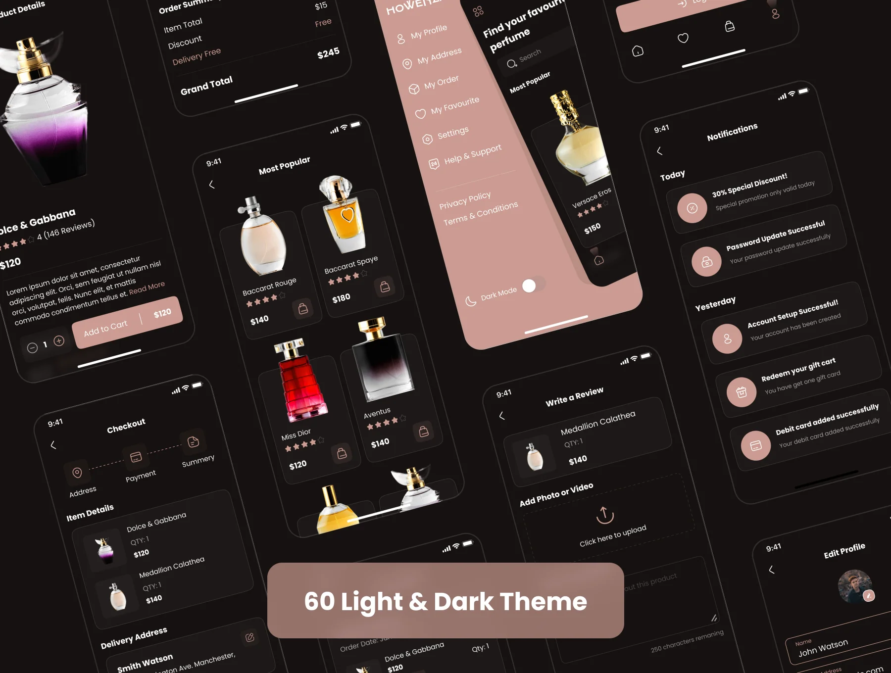 Howenza - Perfume Shop App UI Kit 8
