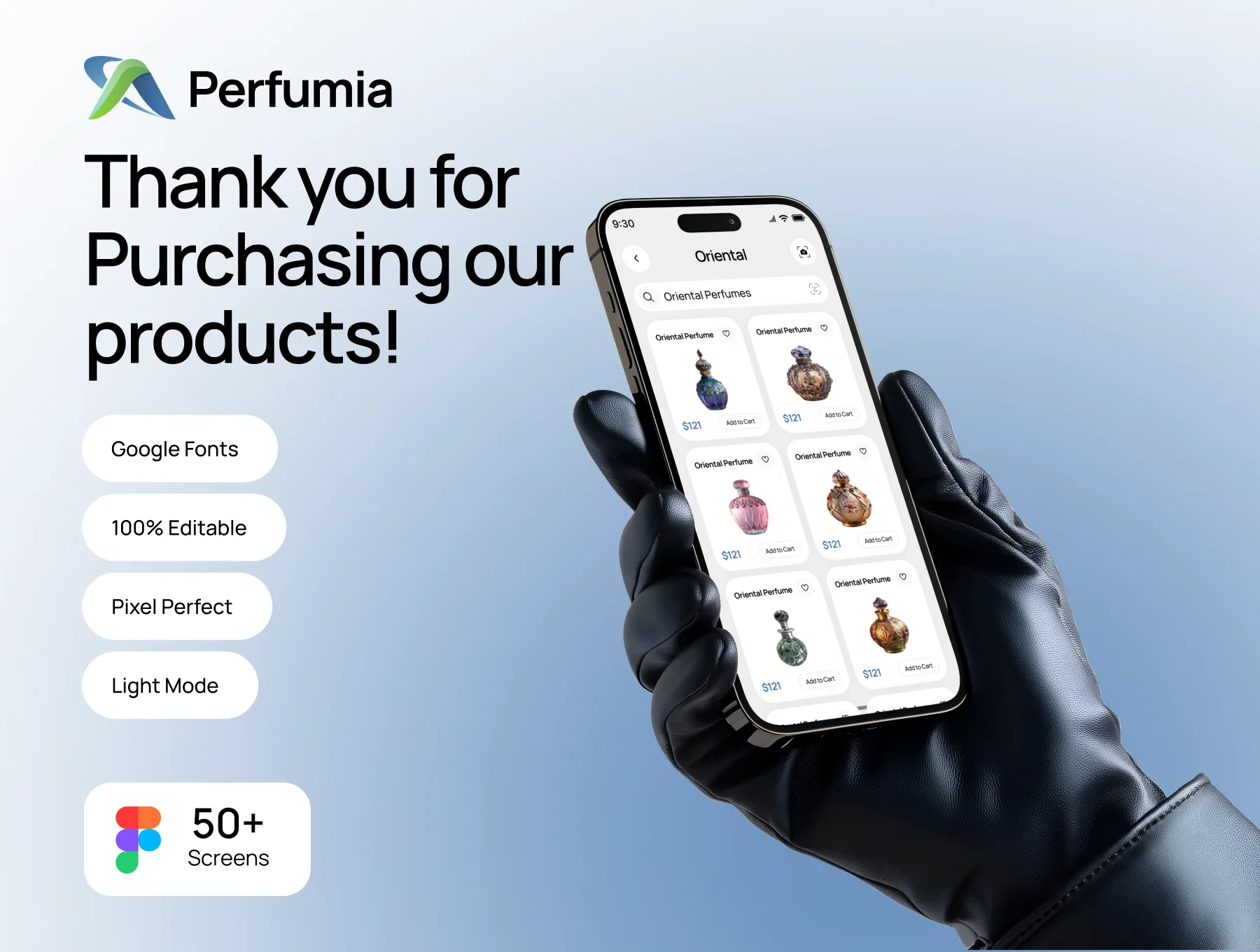 Perfumia – Perfume Shop & Fragrance Store Mobile App UI Kit 6