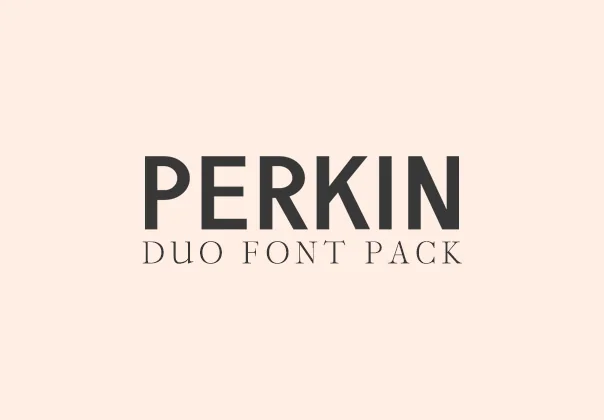 Perkin Duo Font