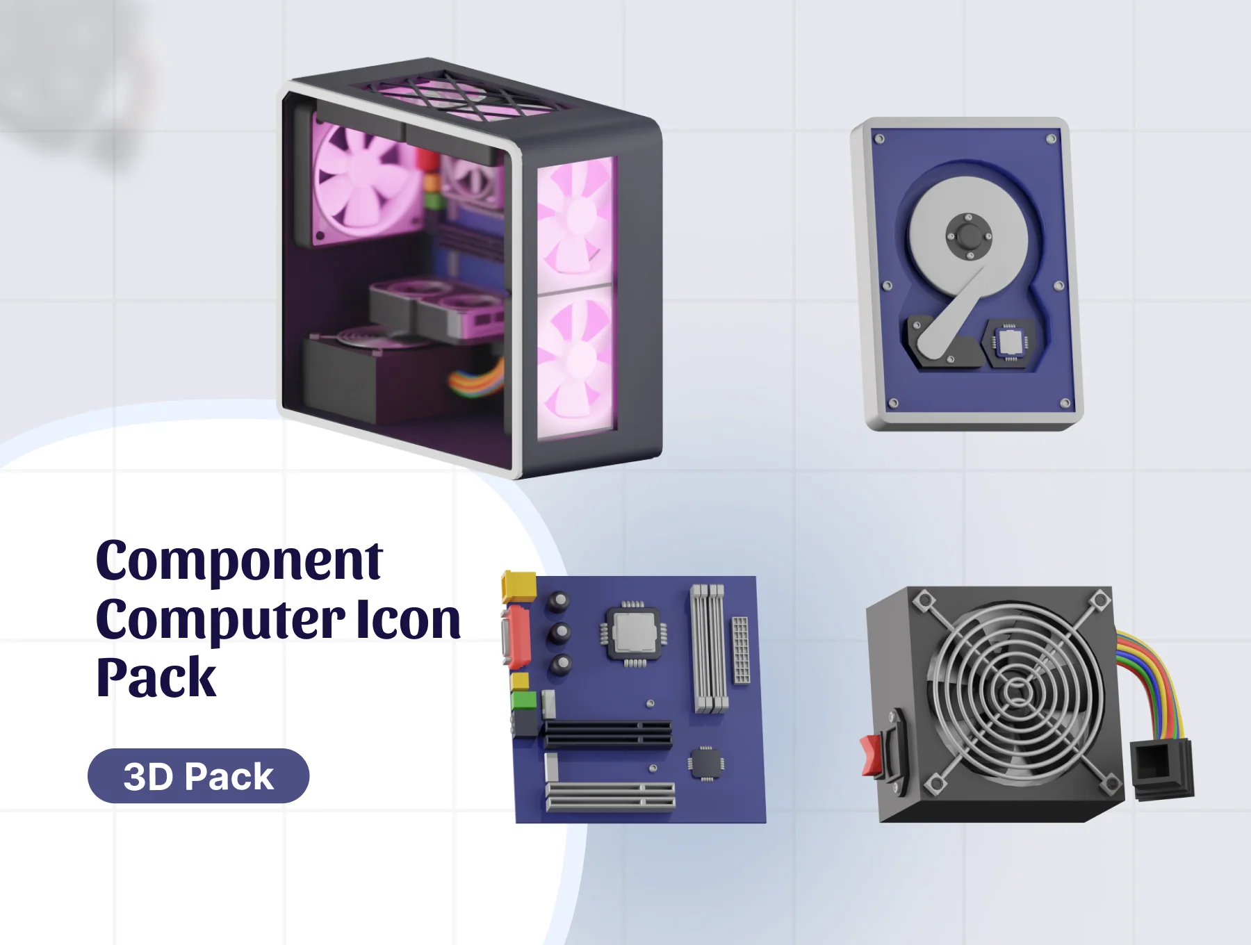 Personal Computer 3D Icon 7