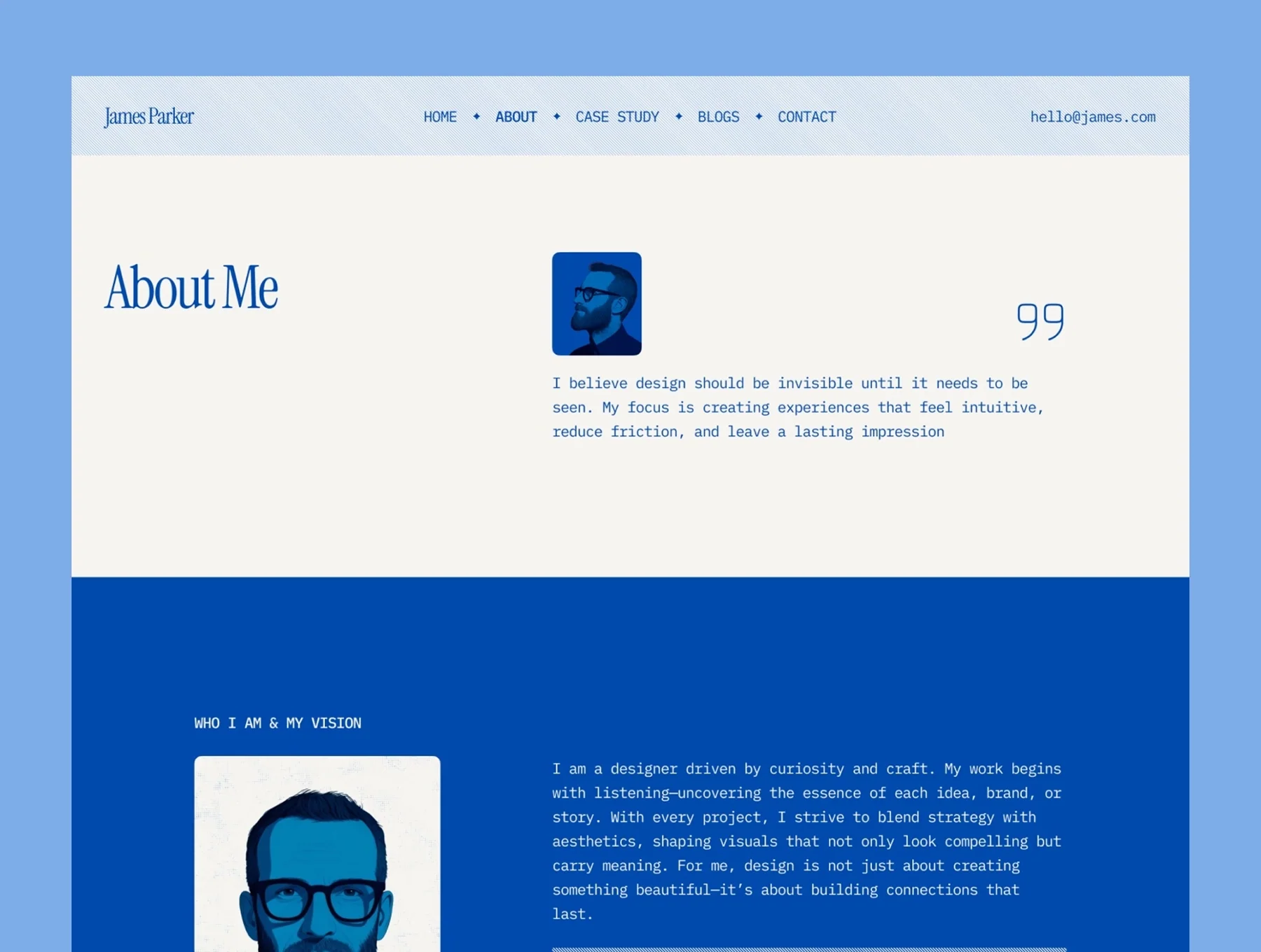 Personal Portfolio Framer Template 3