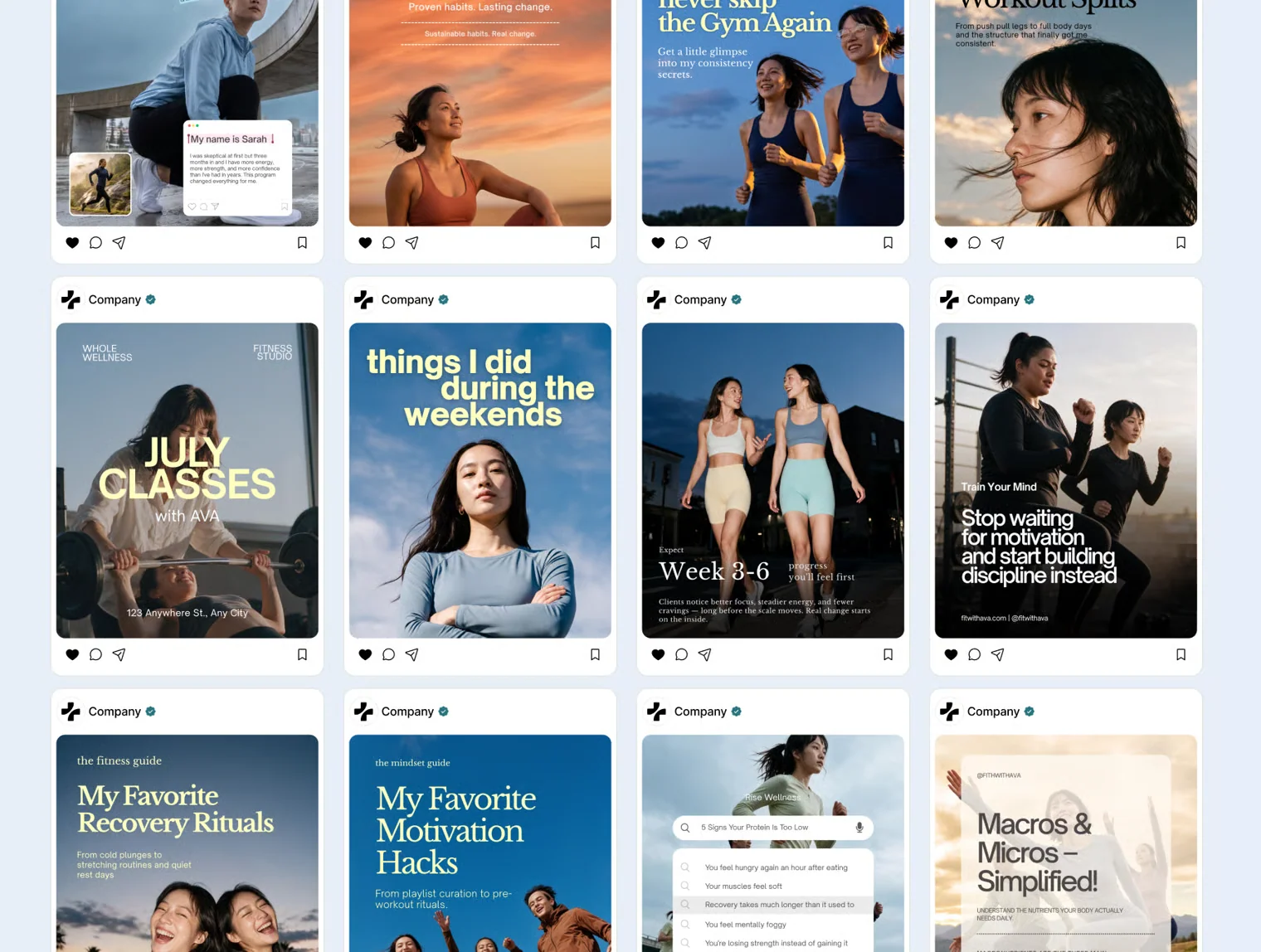 Personal Trainer Social Media Templates | Fitness Influencer Instagram Content 7