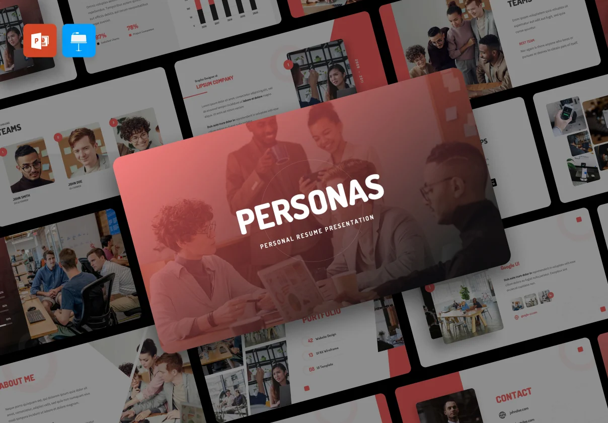 Personas - Personal Resume Presentation Template