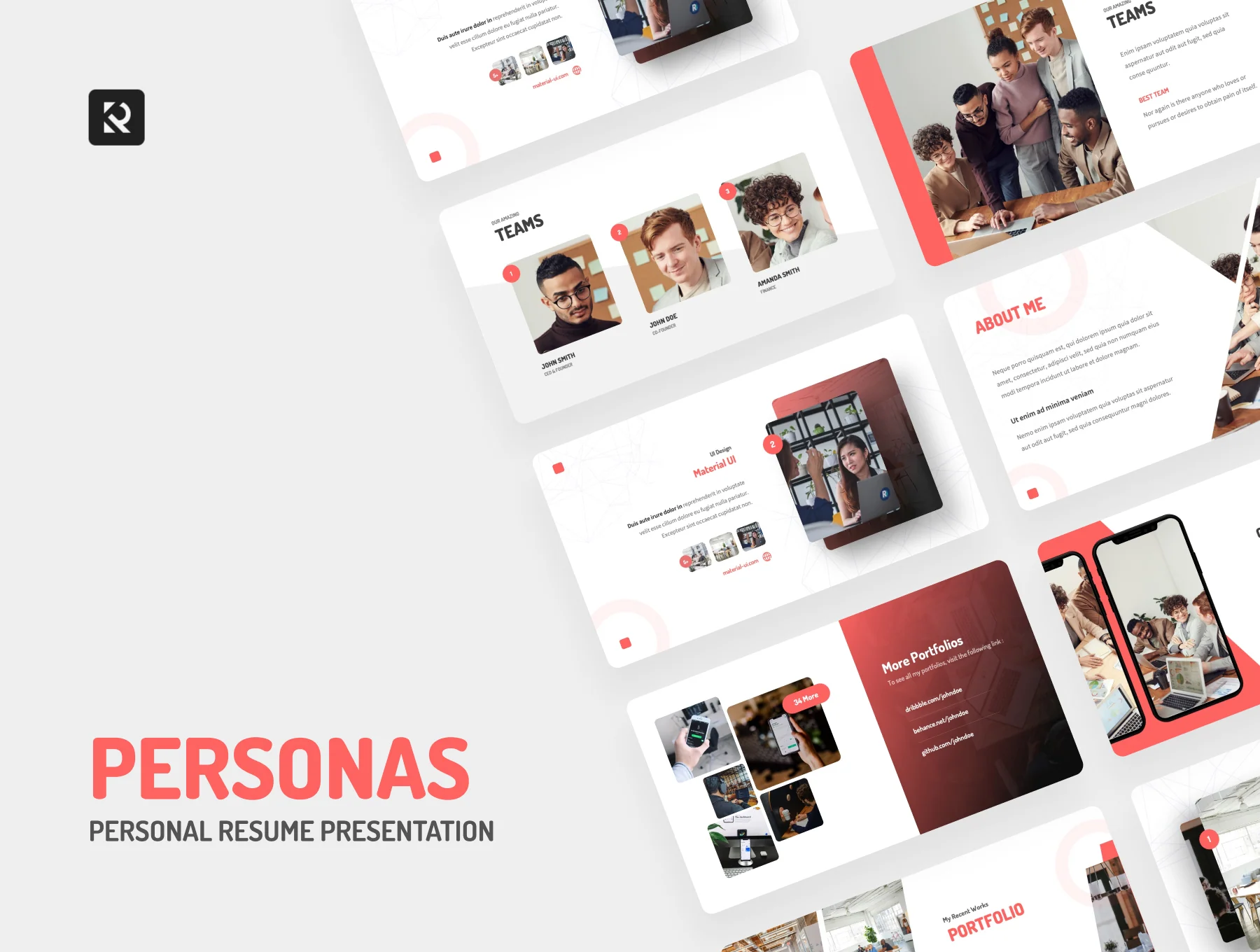 Personas - Personal Resume Presentation Template 2