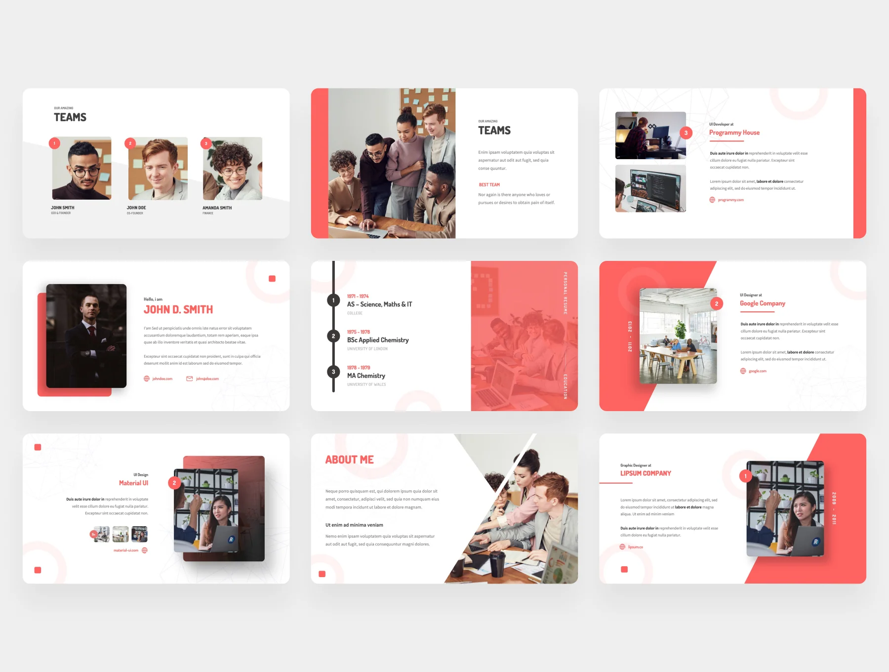 Personas - Personal Resume Presentation Template 3