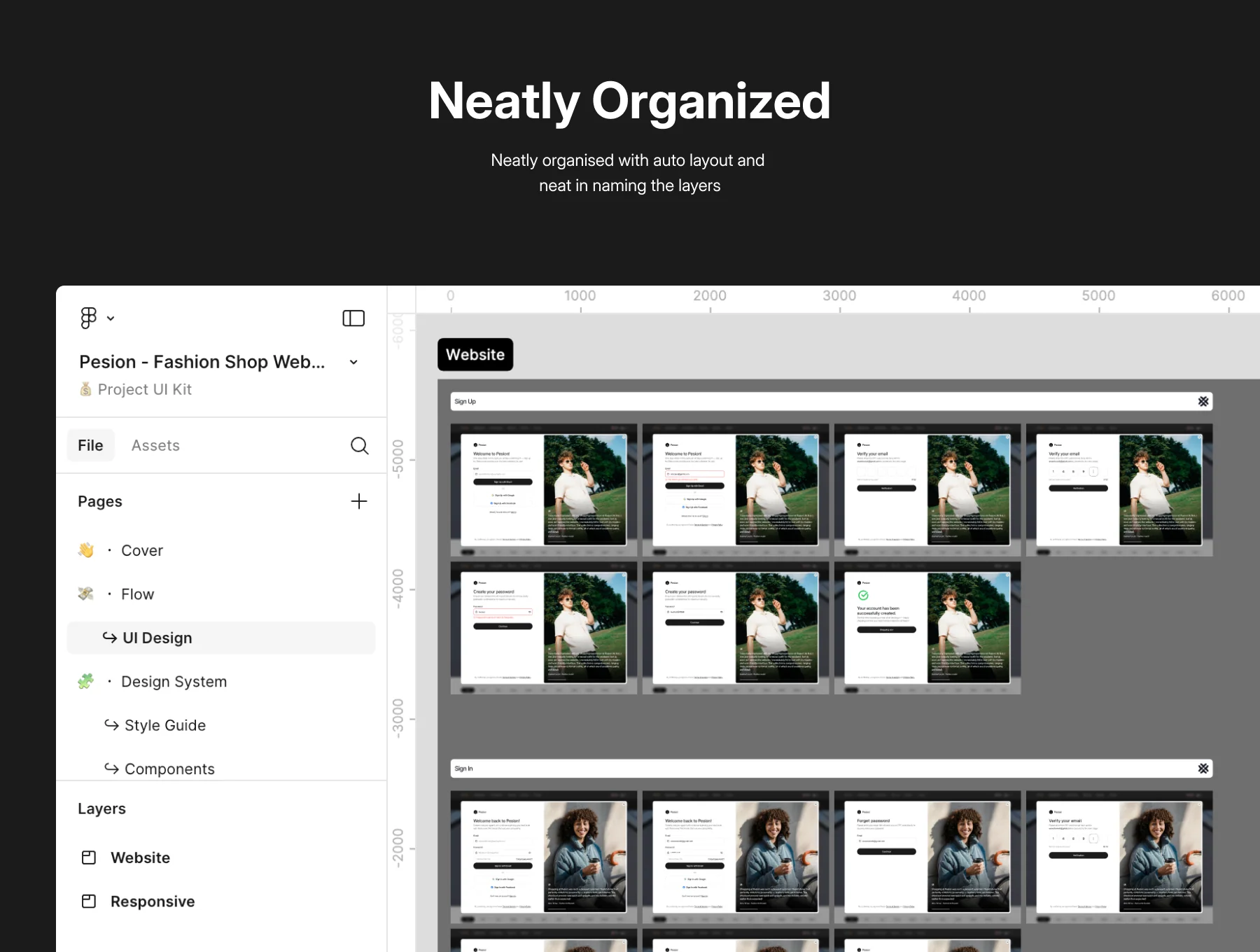 Pesion – Fashion Shop Website UI Kit 4