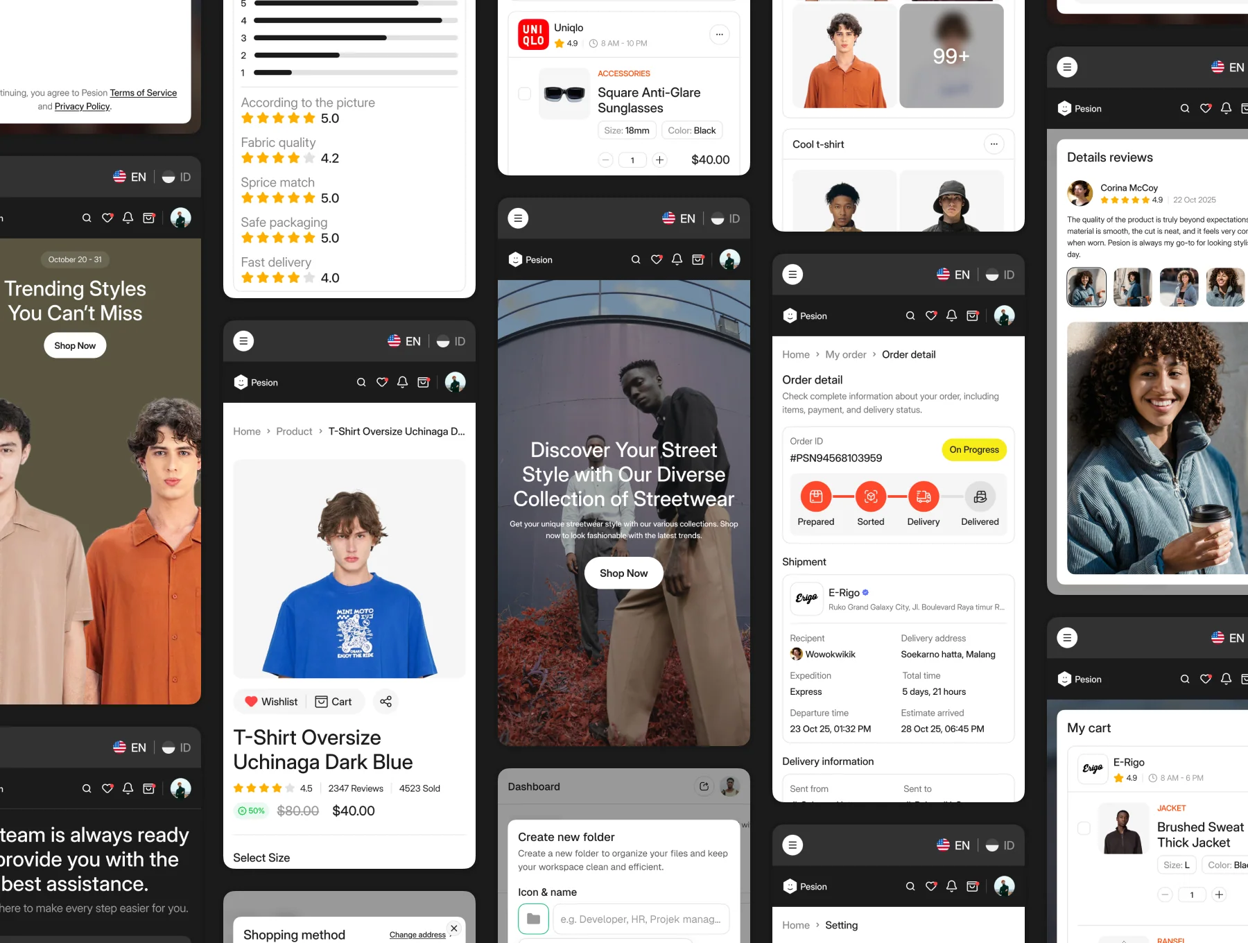 Pesion – Fashion Shop Website UI Kit 7