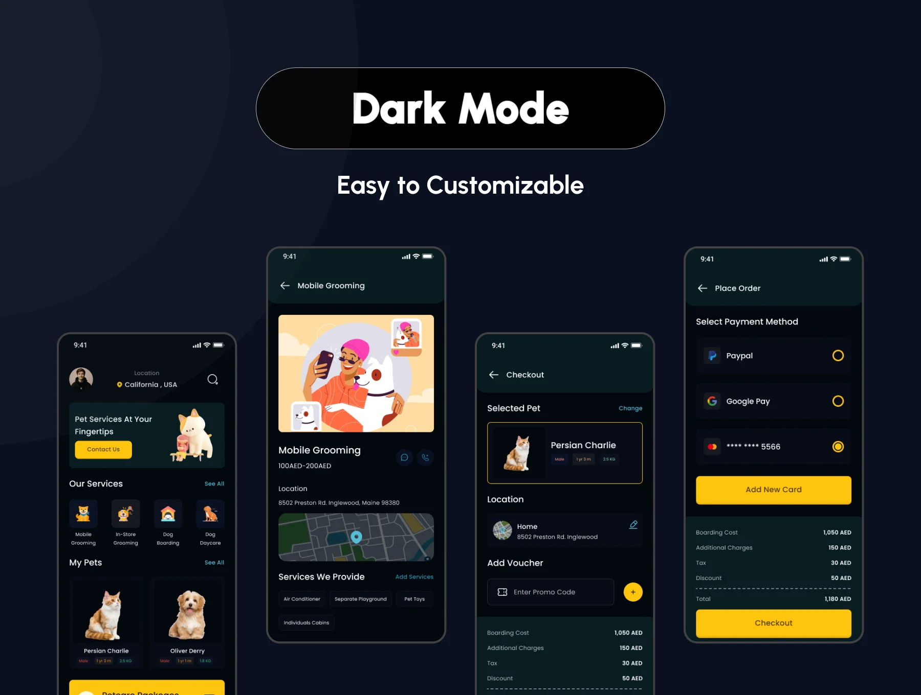 Pet Care Mobile App UI Kit 2