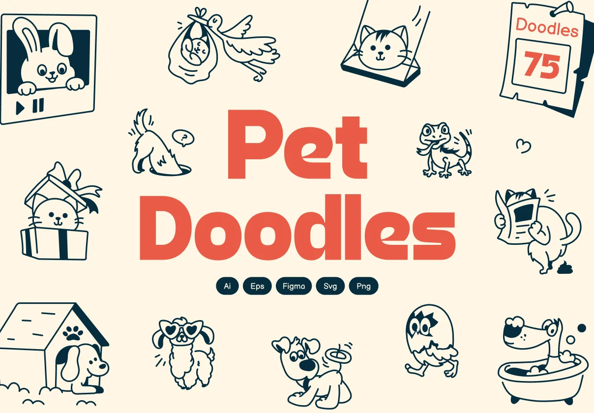 Pet Doodle Icons