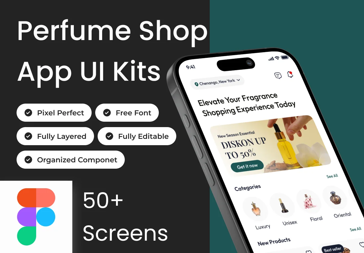 Petalia -  Perfume Shop Ecommerce App Ui Kits