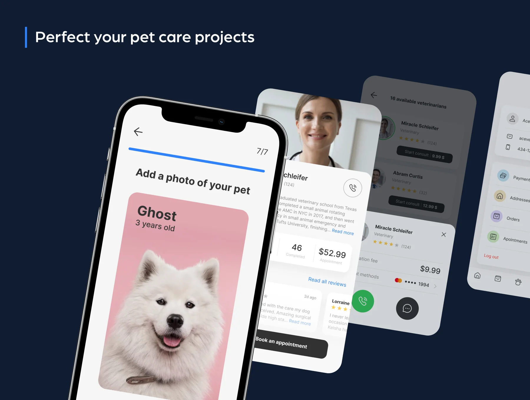 Petito Pet Care App UI Design Kit 6