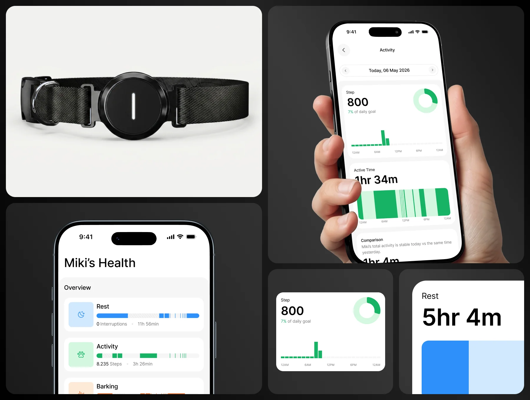 Pets Collar Tracking Mobile App UI Kit 2
