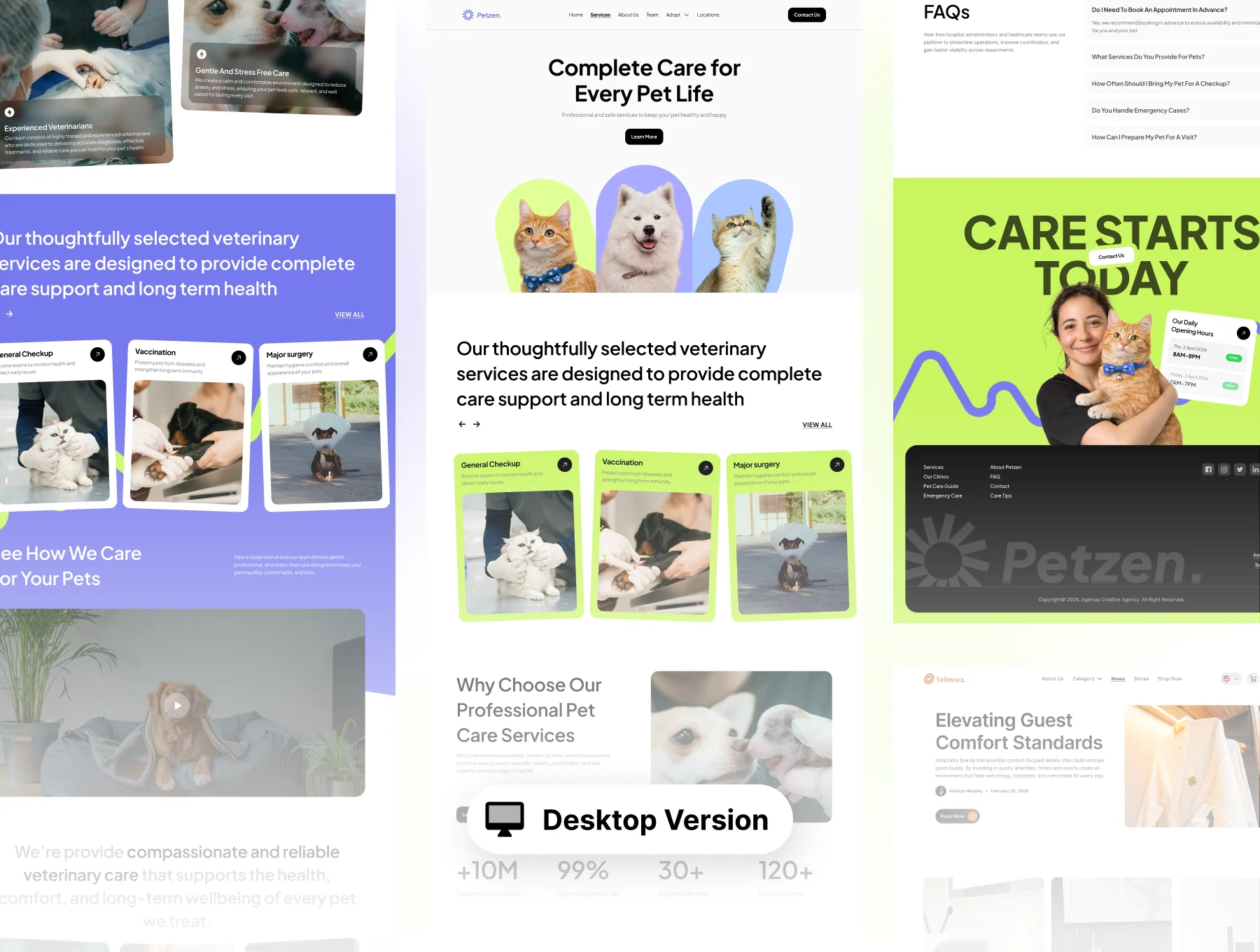 Petzen - Modern Pet Clinic Website UI Kit 9