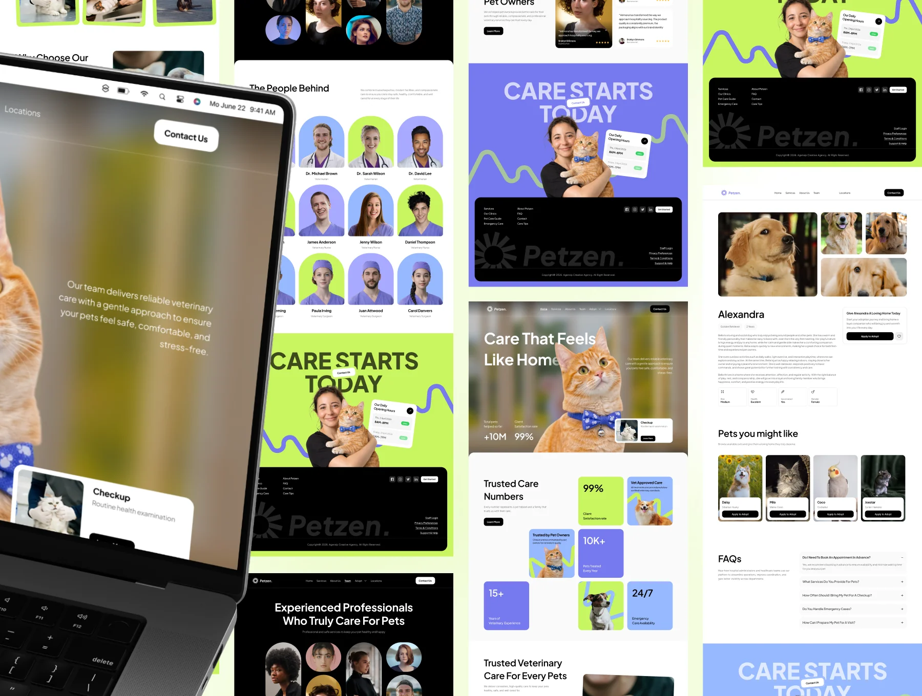 Petzen - Modern Pet Clinic Website UI Kit 2