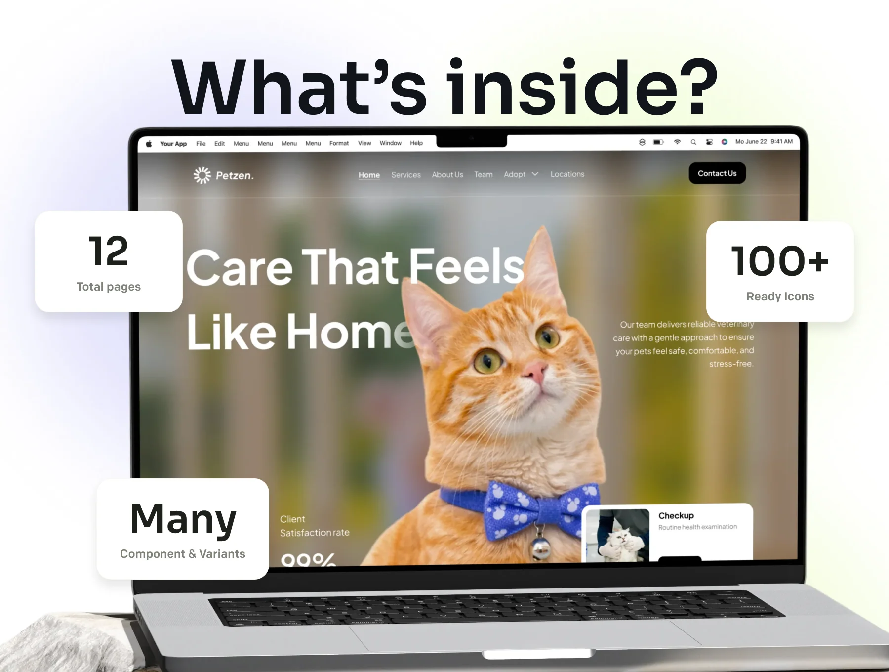 Petzen - Modern Pet Clinic Website UI Kit 4