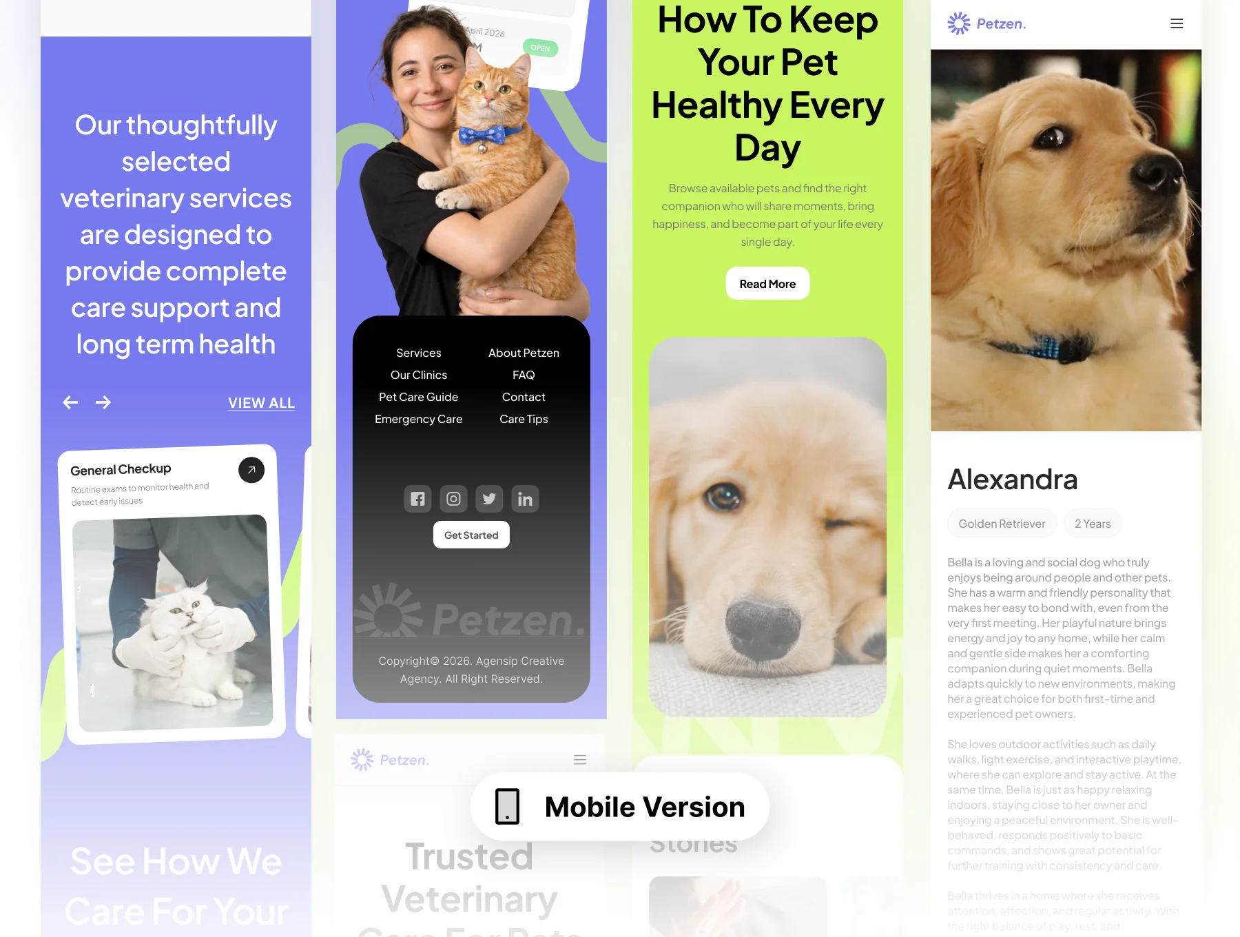 Petzen - Modern Pet Clinic Website UI Kit 8