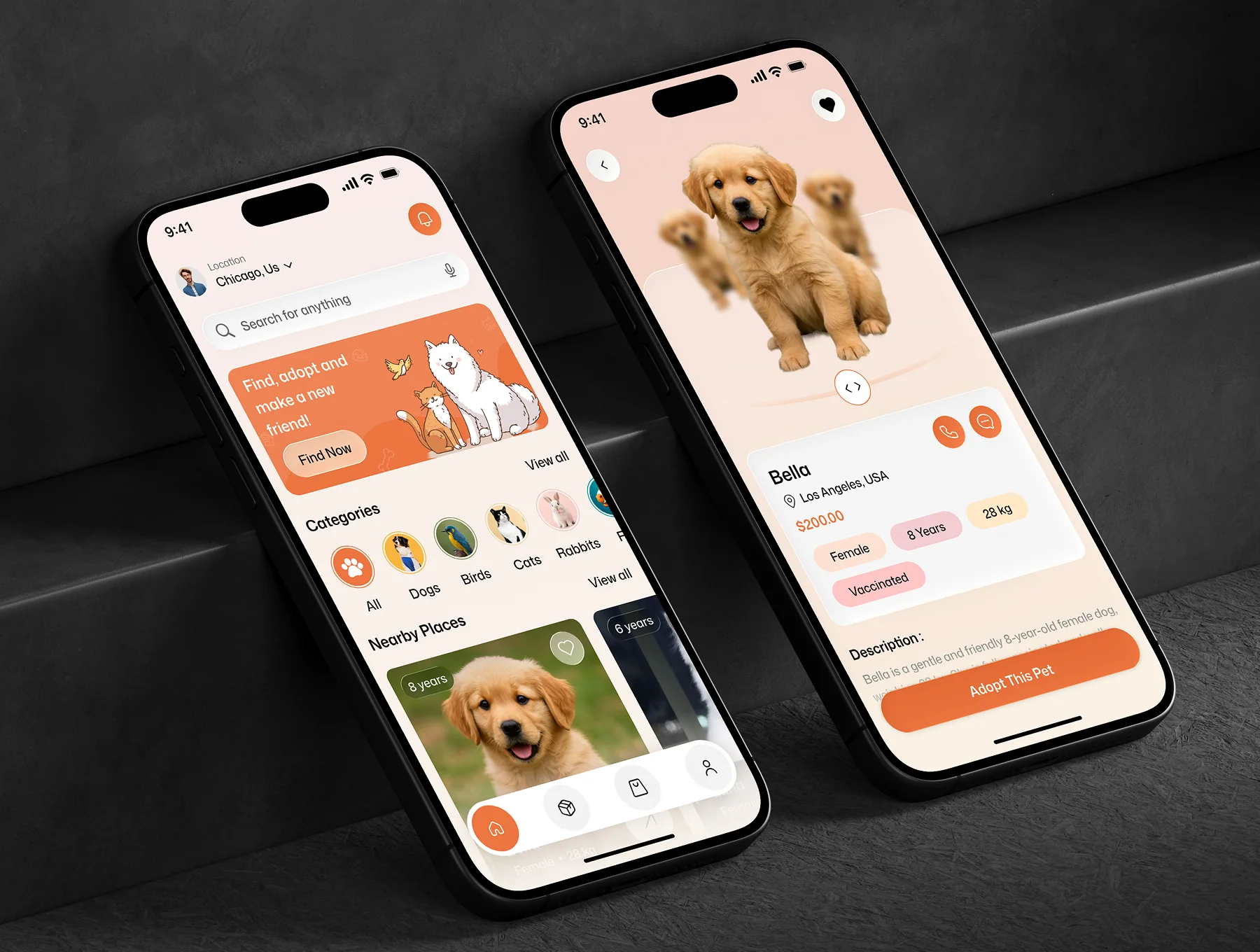 Petzy - PetCare Mobile App UI Kit 7