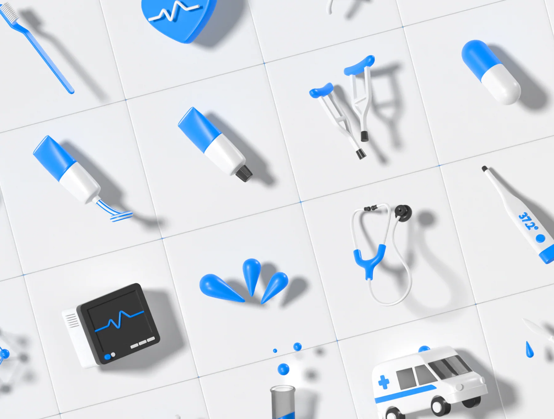 Pharma 3d icons 8