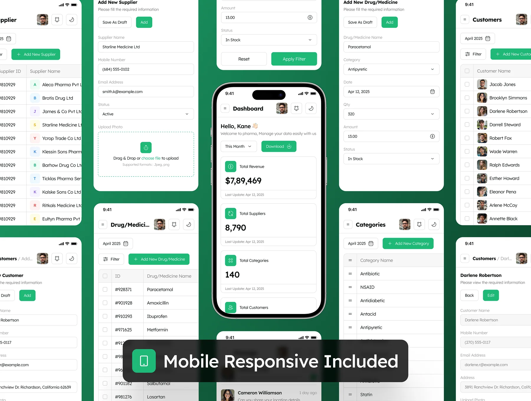 Pharma - Pharmacy Management Dashboard Admin UI Kit 7