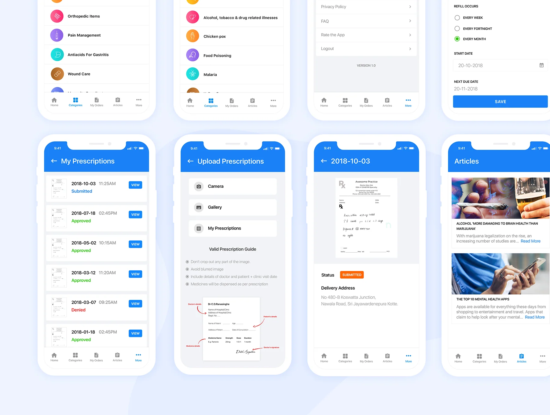 Pharmacy App Mobile UI Kit 4